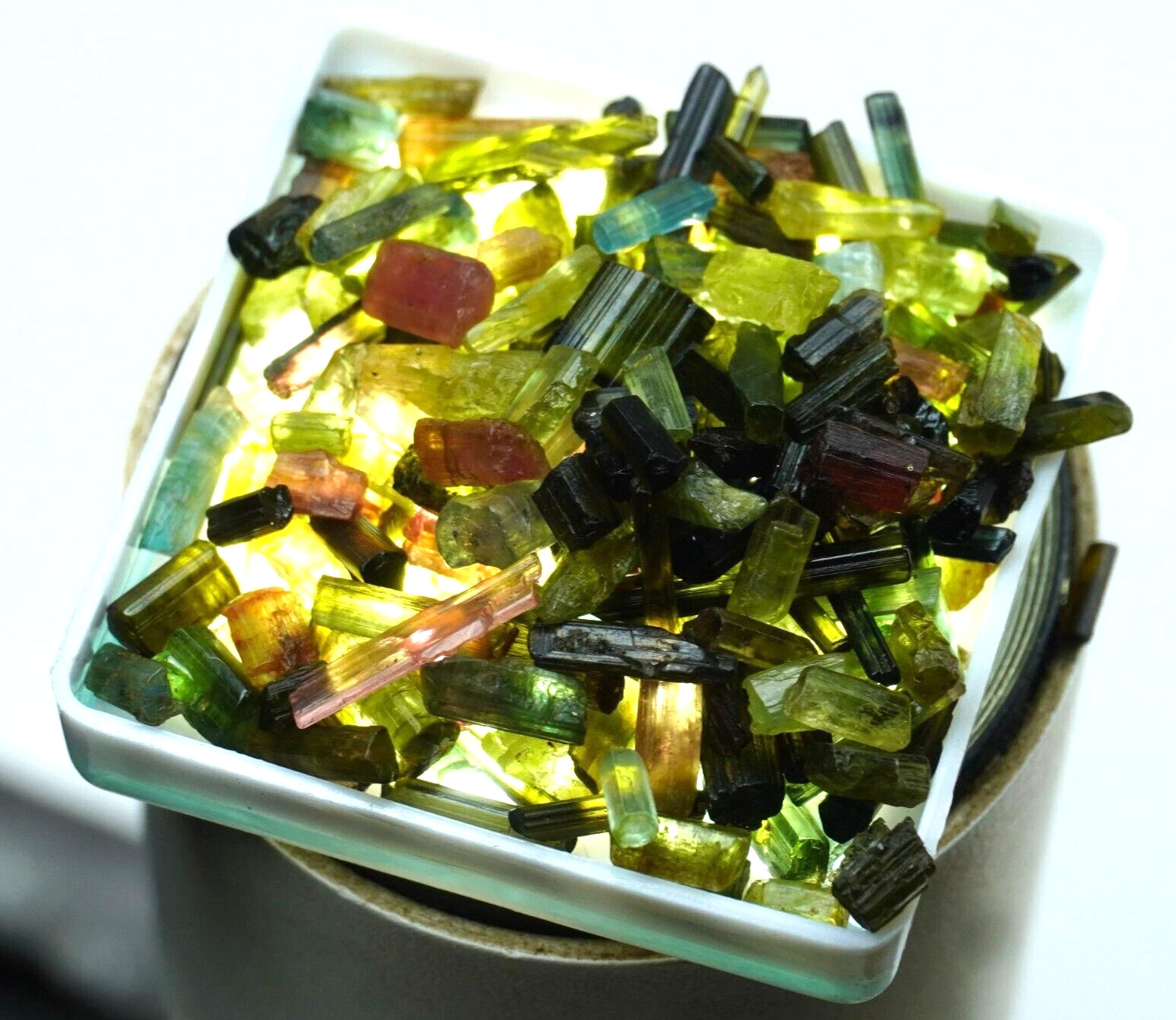 200 Ct+ Natural Multicolor Tourmaline Pencil Rough Lot Loose Gemstone Best Offer