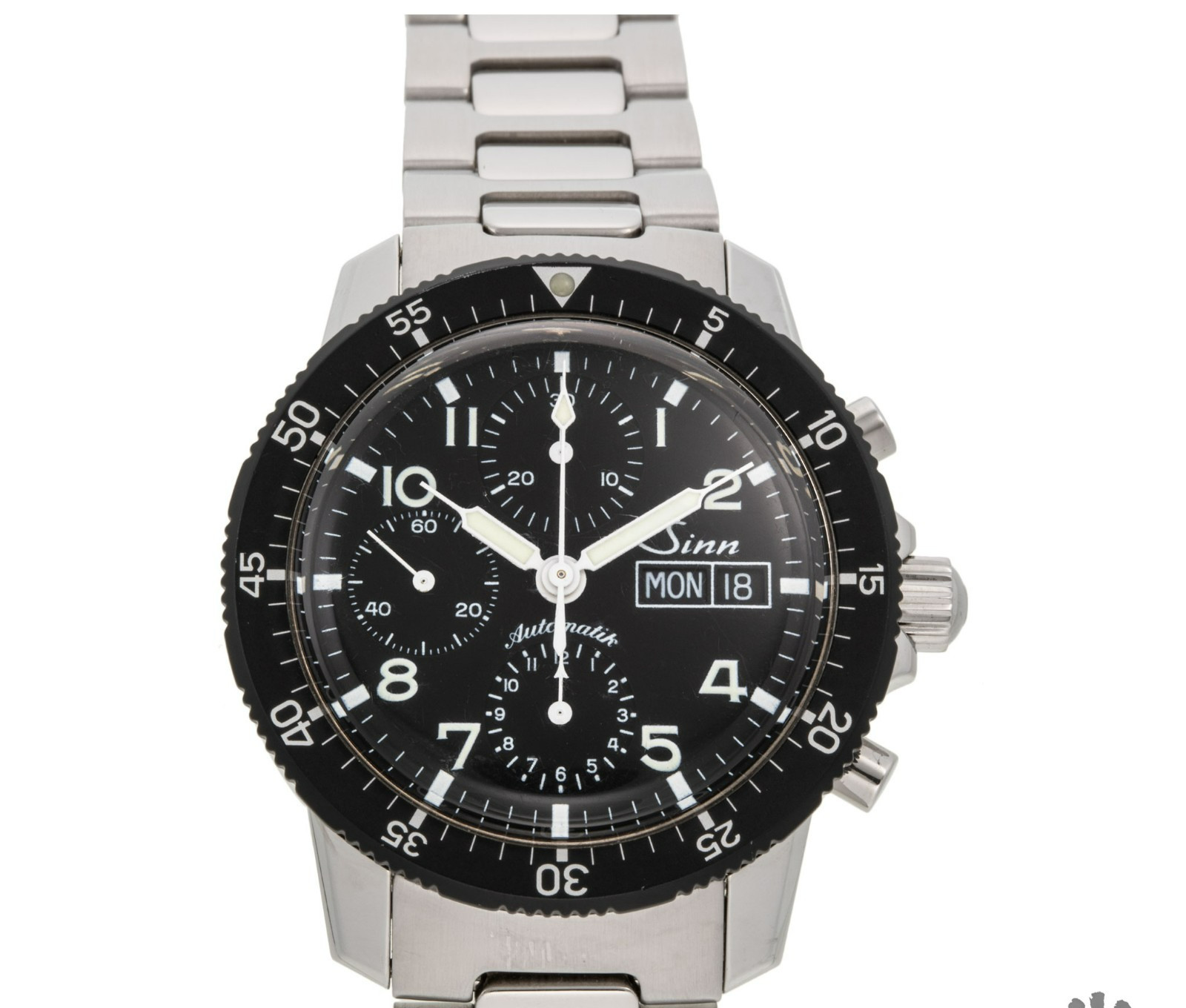 Sinn 103 B Auto Pilot Chronograph Black Dial Automatic Steel 41mm Mens Watch