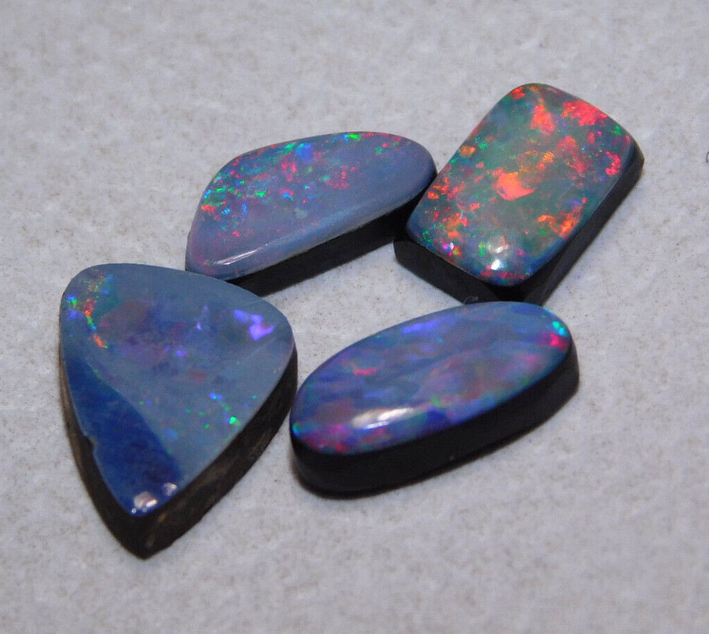 9.45 CT Doublet Australian Fire Opal Natural Gemstone Cabochon AA+ Quallity
