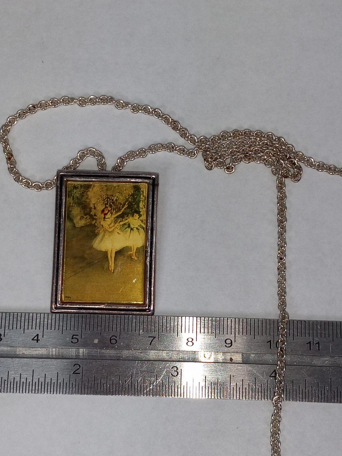Ballerina Necklace 925 Sterling Silver Ballet Dancer Chain 22″ – 21 Grams HEAVY