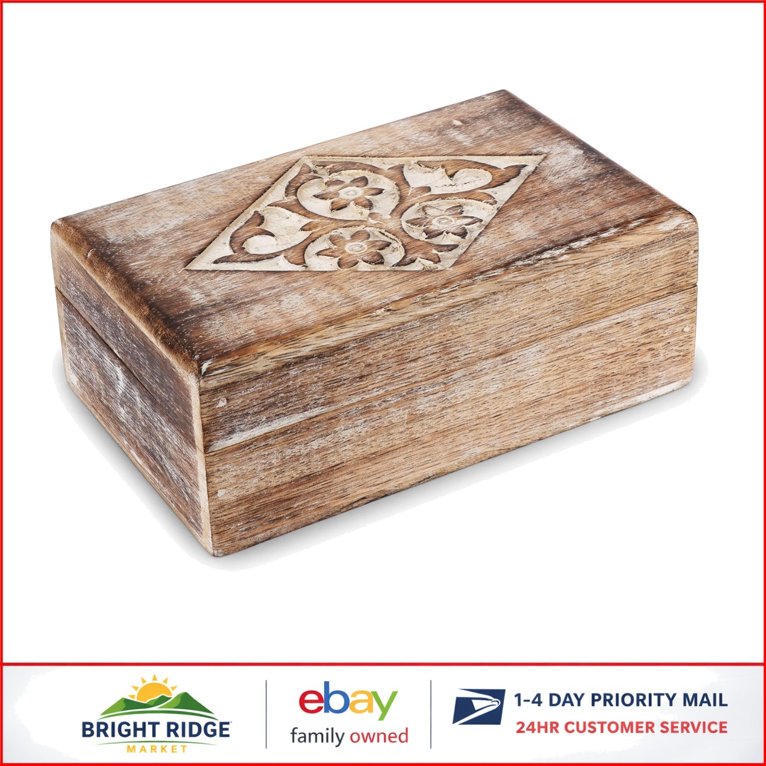 Elegant Rectangular Keepsake Box for Jewelry and Gift Use on Special Occasions