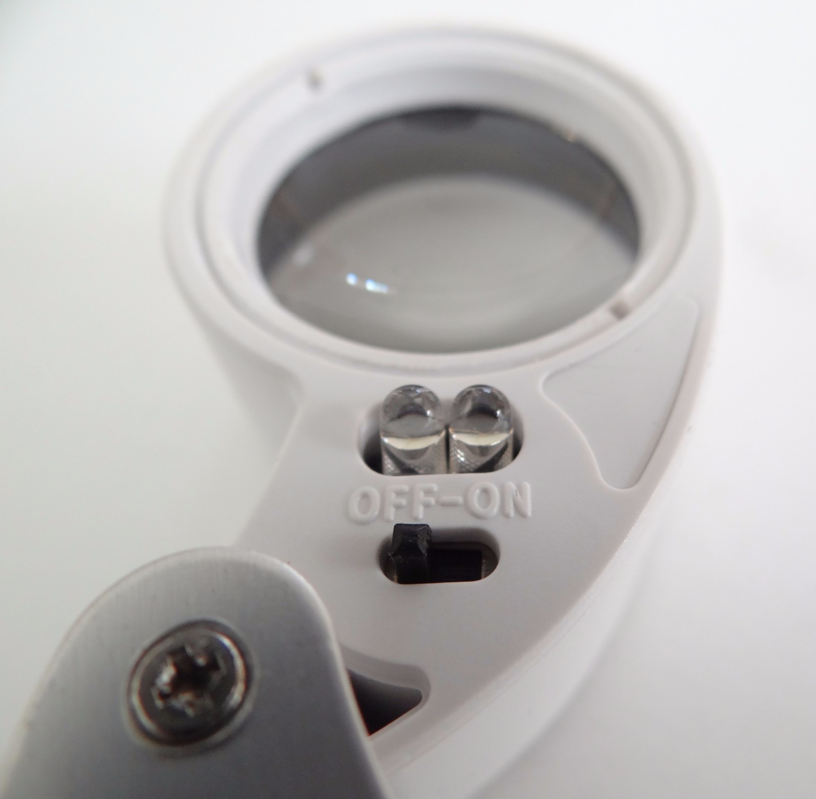 30X Illuminated LED Jewelers Jewelry Loupe Magnifier 25mm Magnifying Glass Lens