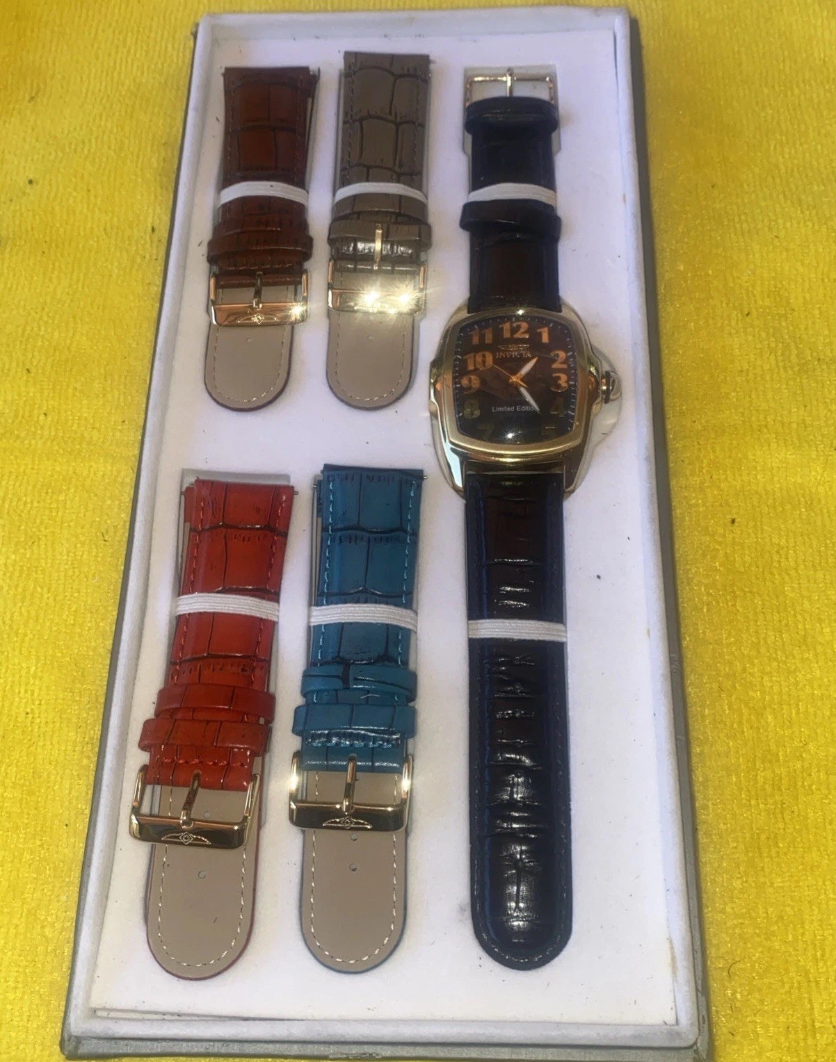 Invicta Men’s Watch 6406 Limited Edition Flame-Fusion Crystal Lupah With Case