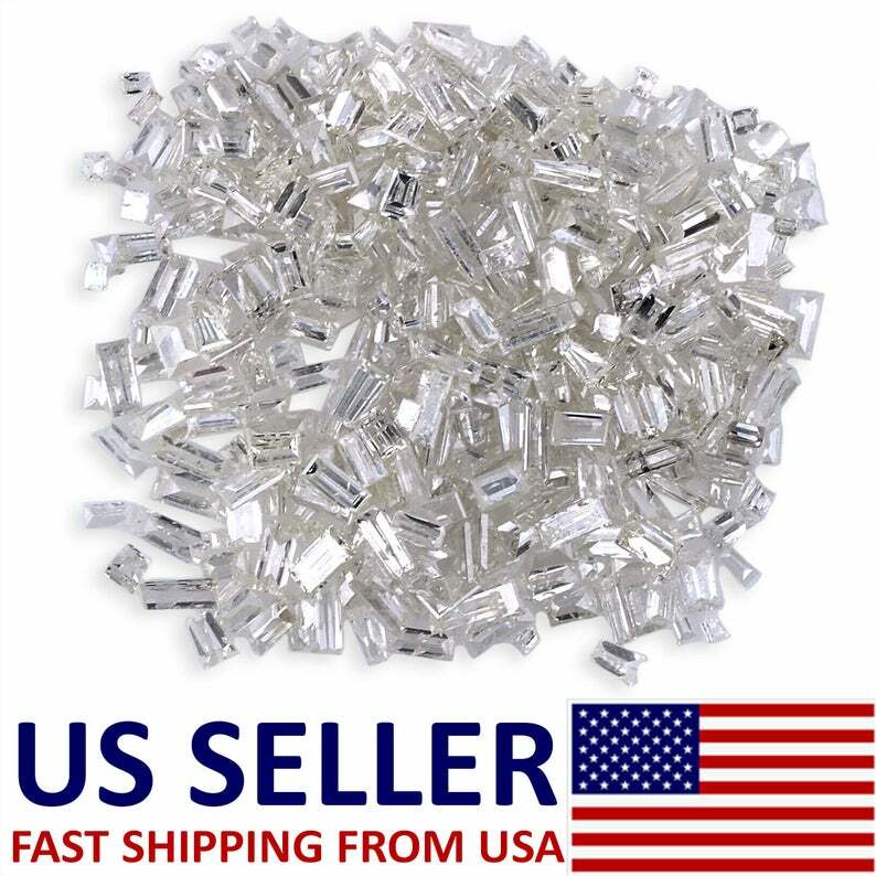 100%Natural Loose Diamonds 10 Pcs Lot Loose Tapered Baguette Faceted Cut 0.05 Ct