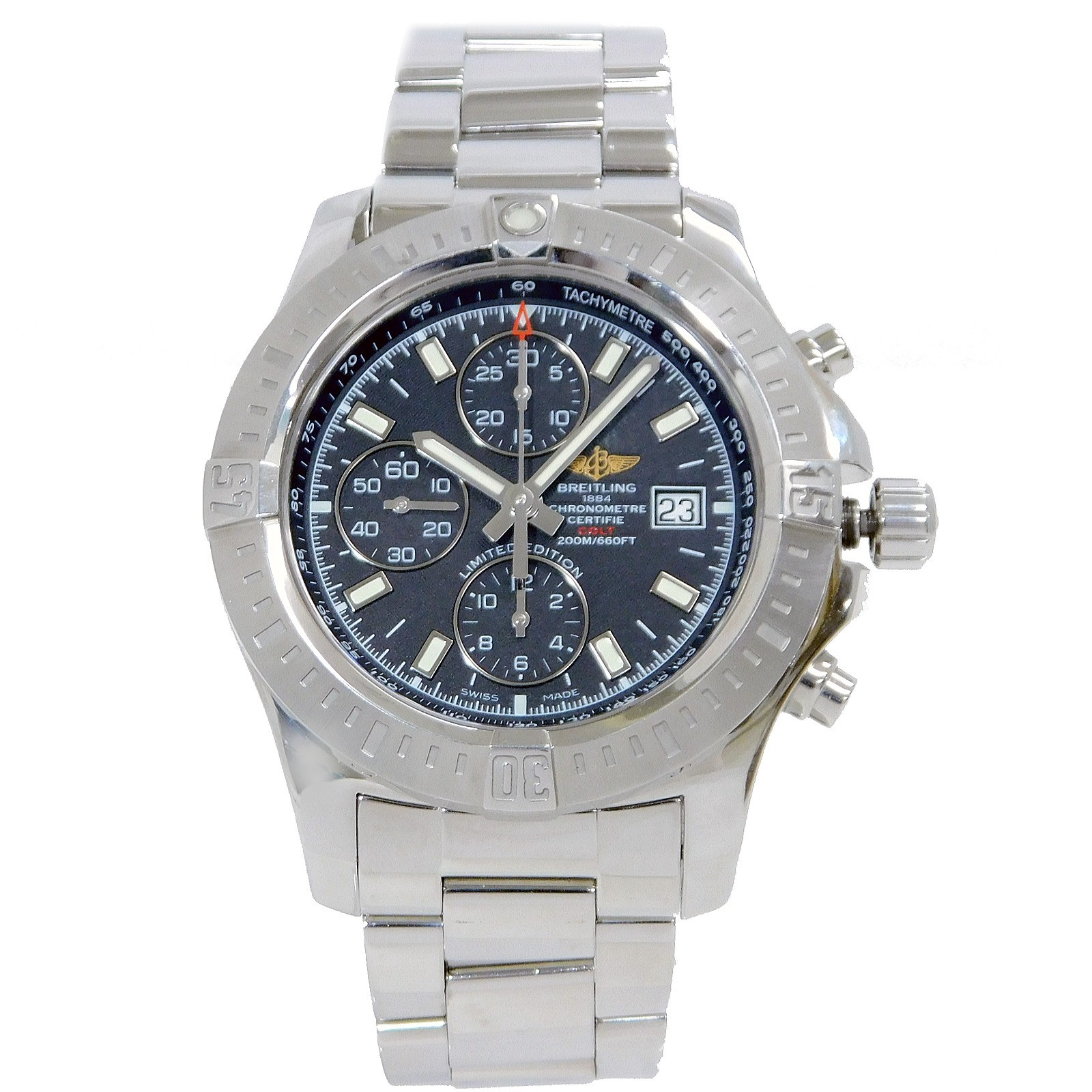 BREITLING Colt Chronograph A13388 S. Steel Automatic Men’s Watch #1238B
