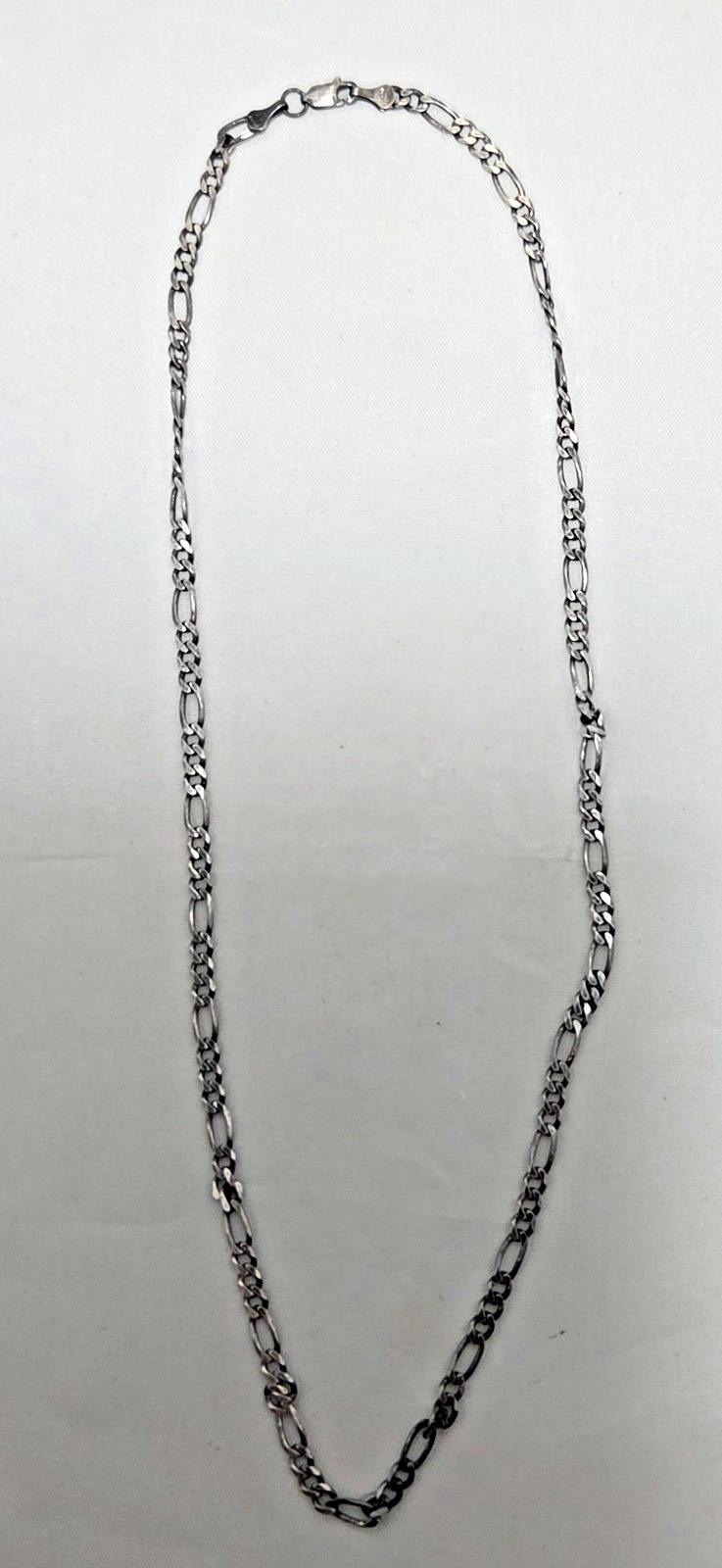 Classic Style Sterling Silver Chain Necklace .925 Approximately 10 Inches Long