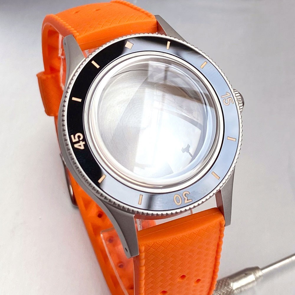 40mm Sapphire 20ATM Watch Case For Fifty Fathoms NH35 NH36 ETA2824 Miyota8215