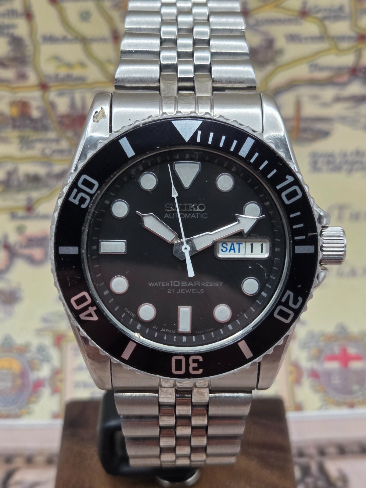 Seiko Mens Automatic Watch SKX031 Scuba Divers 100M 7S26-0040 February 1997 BOX