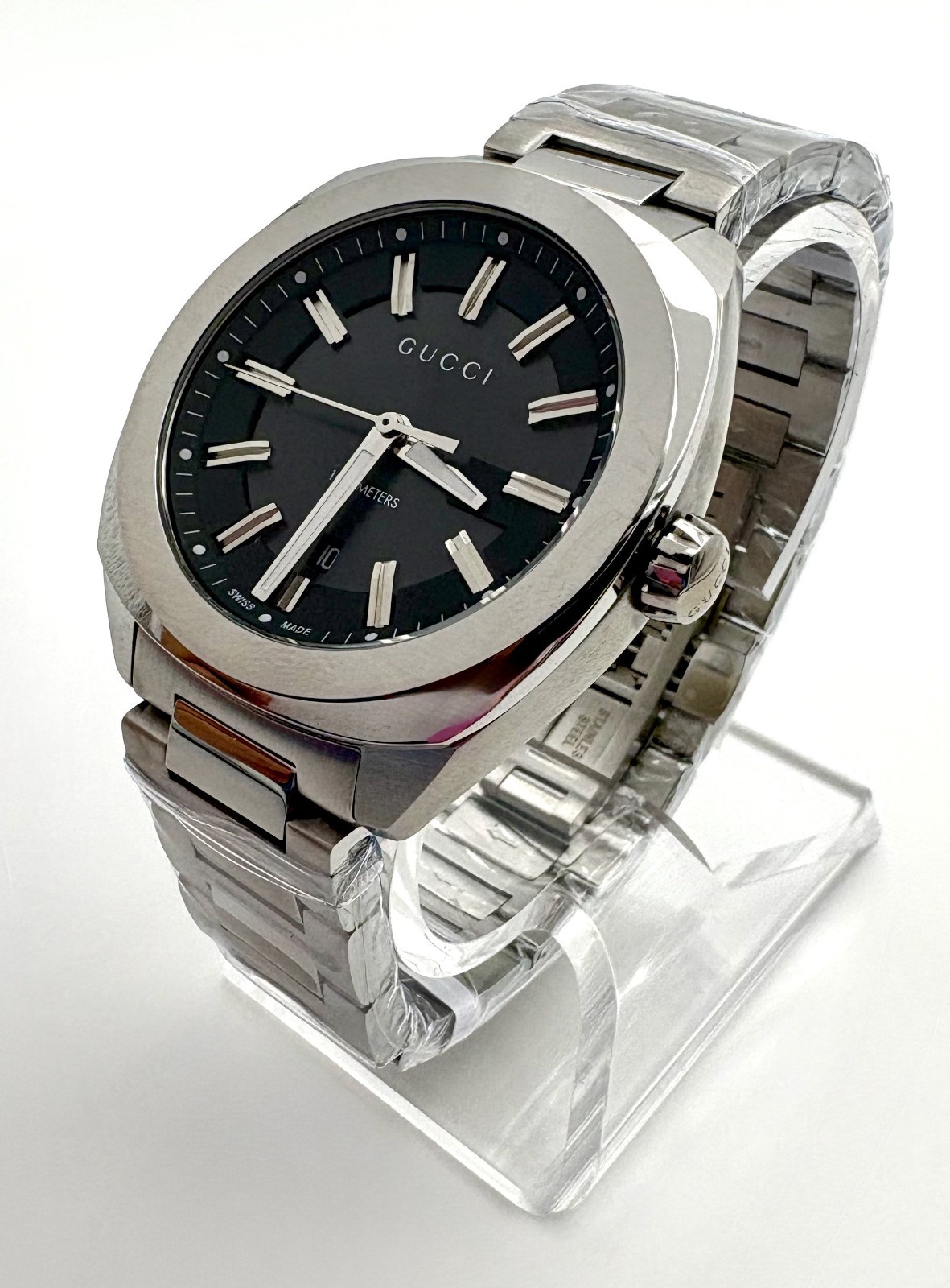 Gucci GG2570 Black dial 41mm Men’s Quartz Watch – YA142301