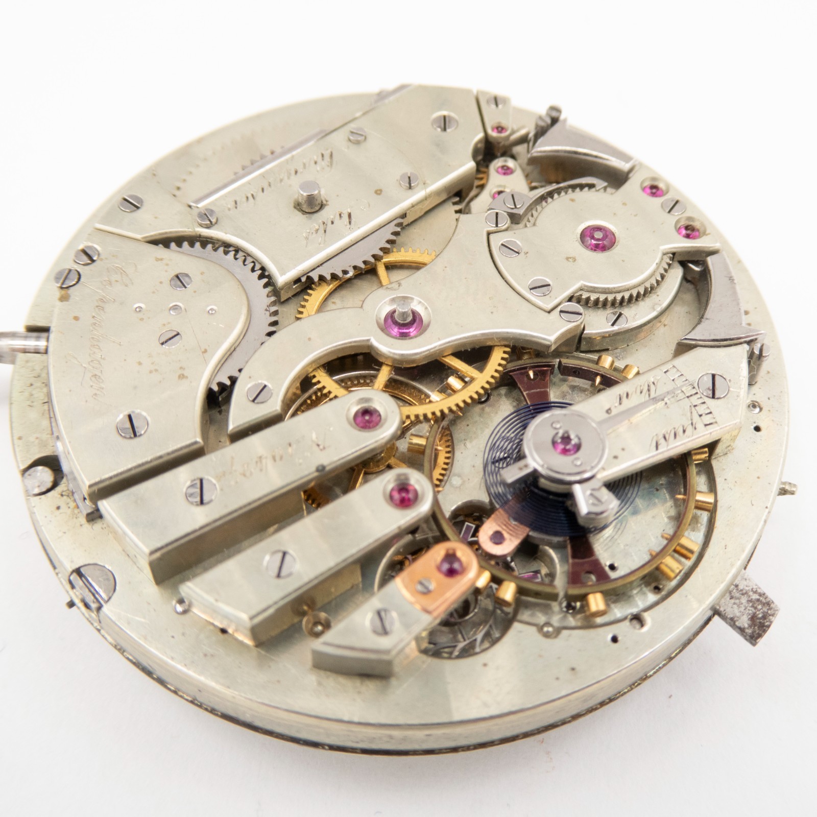 Jules Jurgensen 43 x 10.2 mm Minute Repeater Antique Pocket Watch Movement