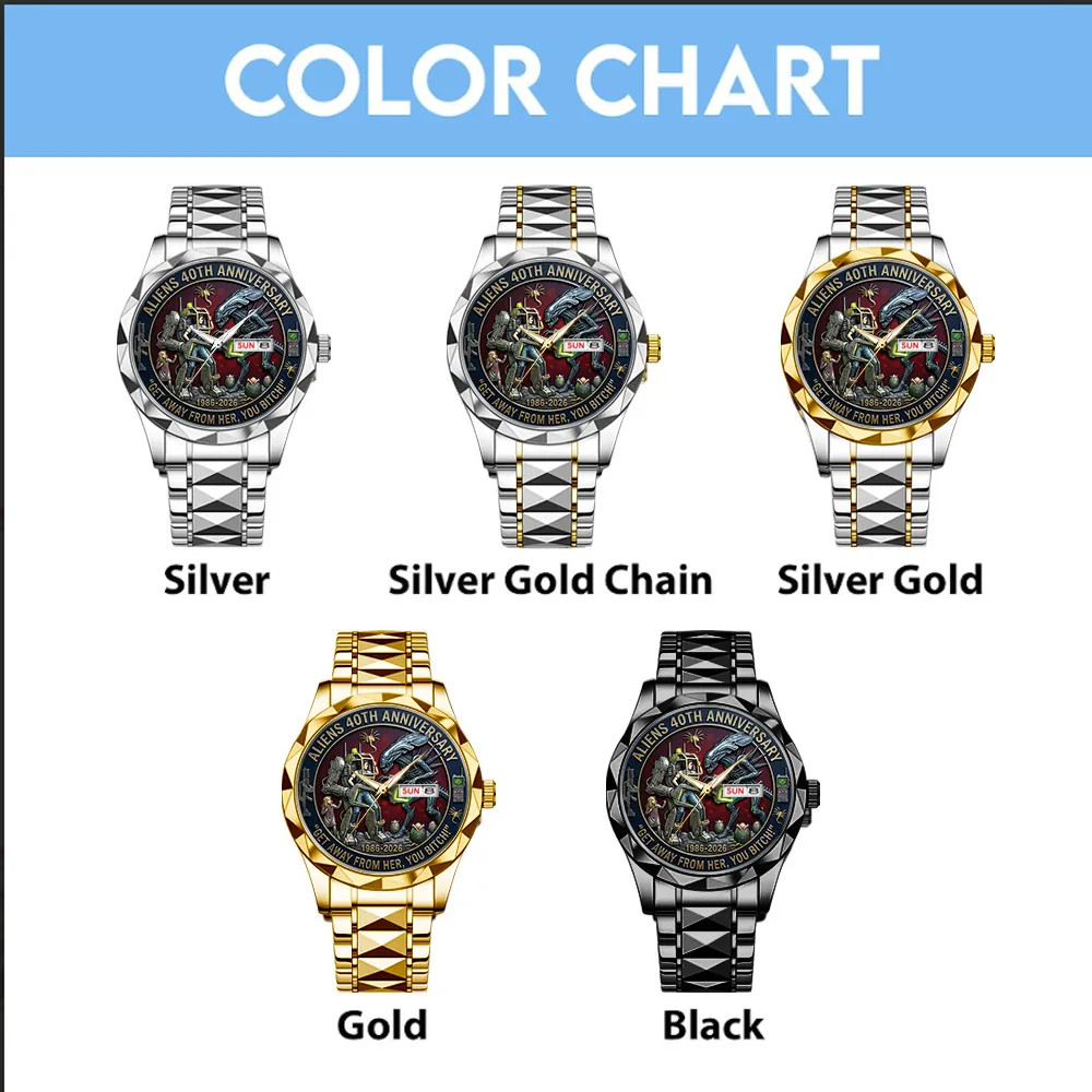 Aliens 40th Anniversary Alloy Luxury Quartz Watch