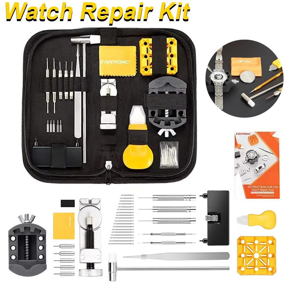 Watch Repair Kit,Watch Battery Replacement Tool Kit,with Watch Link Removal Tool