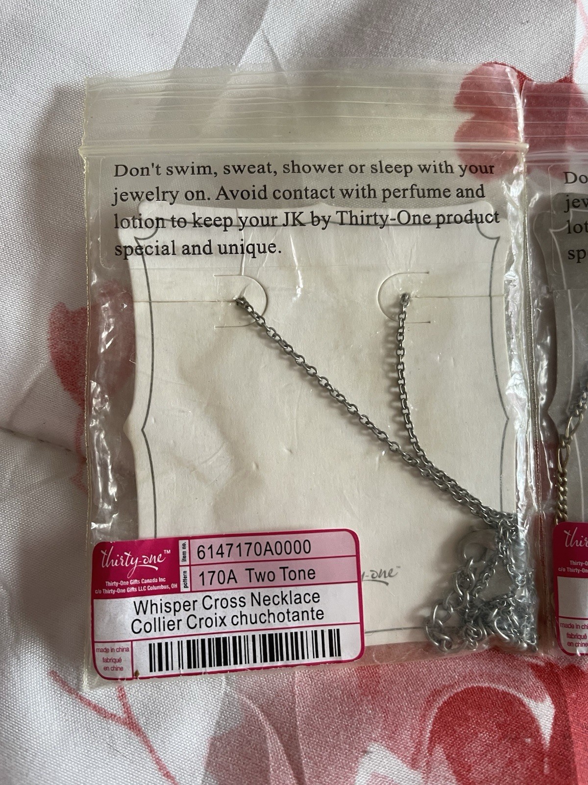 Thirty One Necklace Jewelry Lot of 2 Cross And Dream Catcher New