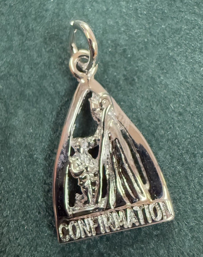 Sterling Silver Charm by Rembrandt 925 RQC Catholic Confirmation 1141