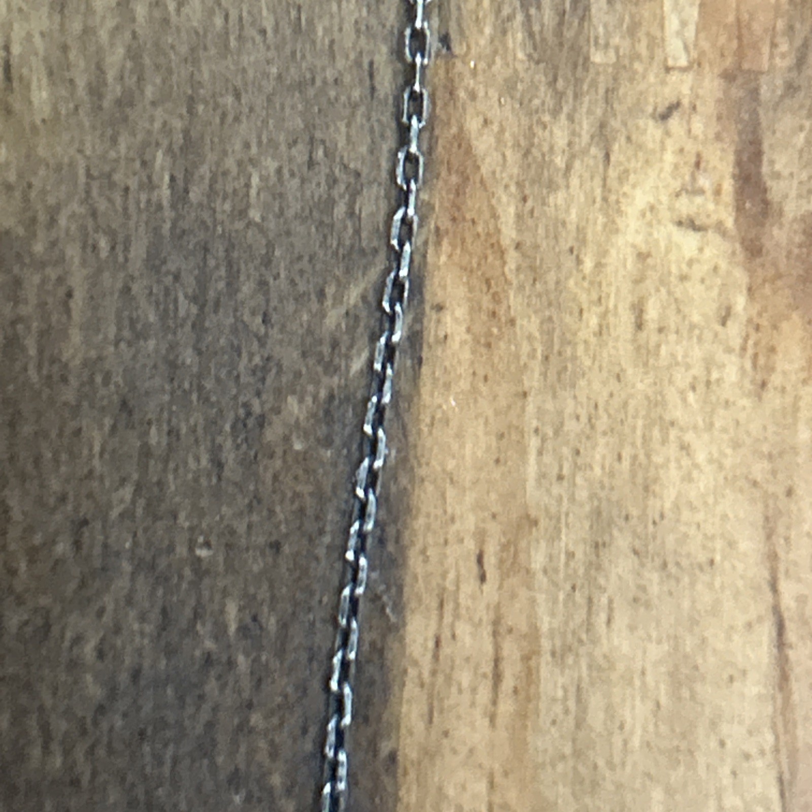17.75” Dyadema Italian Sterling Silver Paperclip Chain Blue Star Pendant 3 Grams