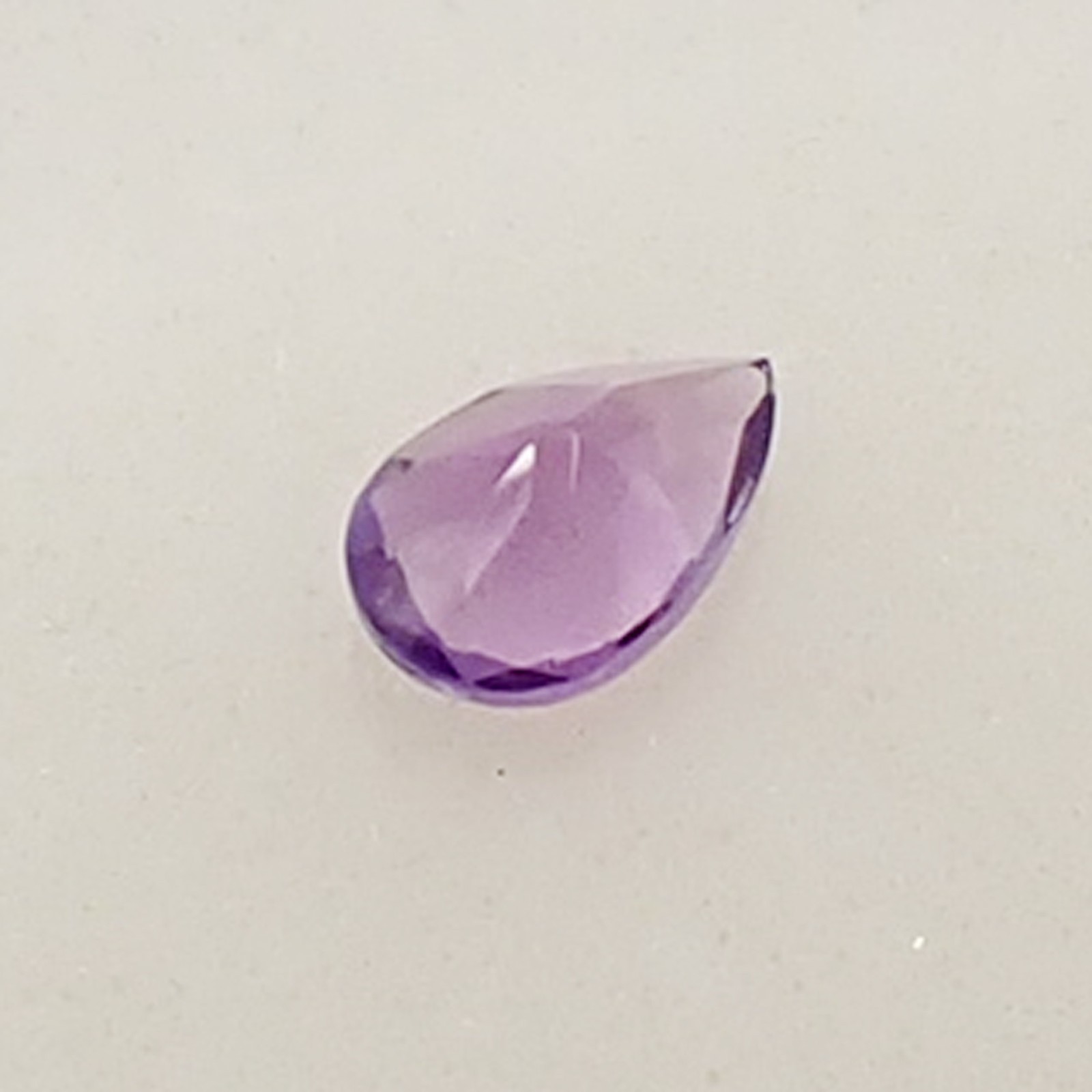 Natural 0.90ct Pear 8x5mm Teardrop Bright Purple Amethyst Loose Gemstone, Qty 1