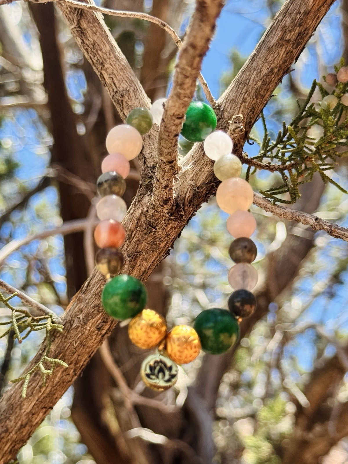 Sacred Renewal One-of-a-Kind Healing Adornment |Crystal Bracelet