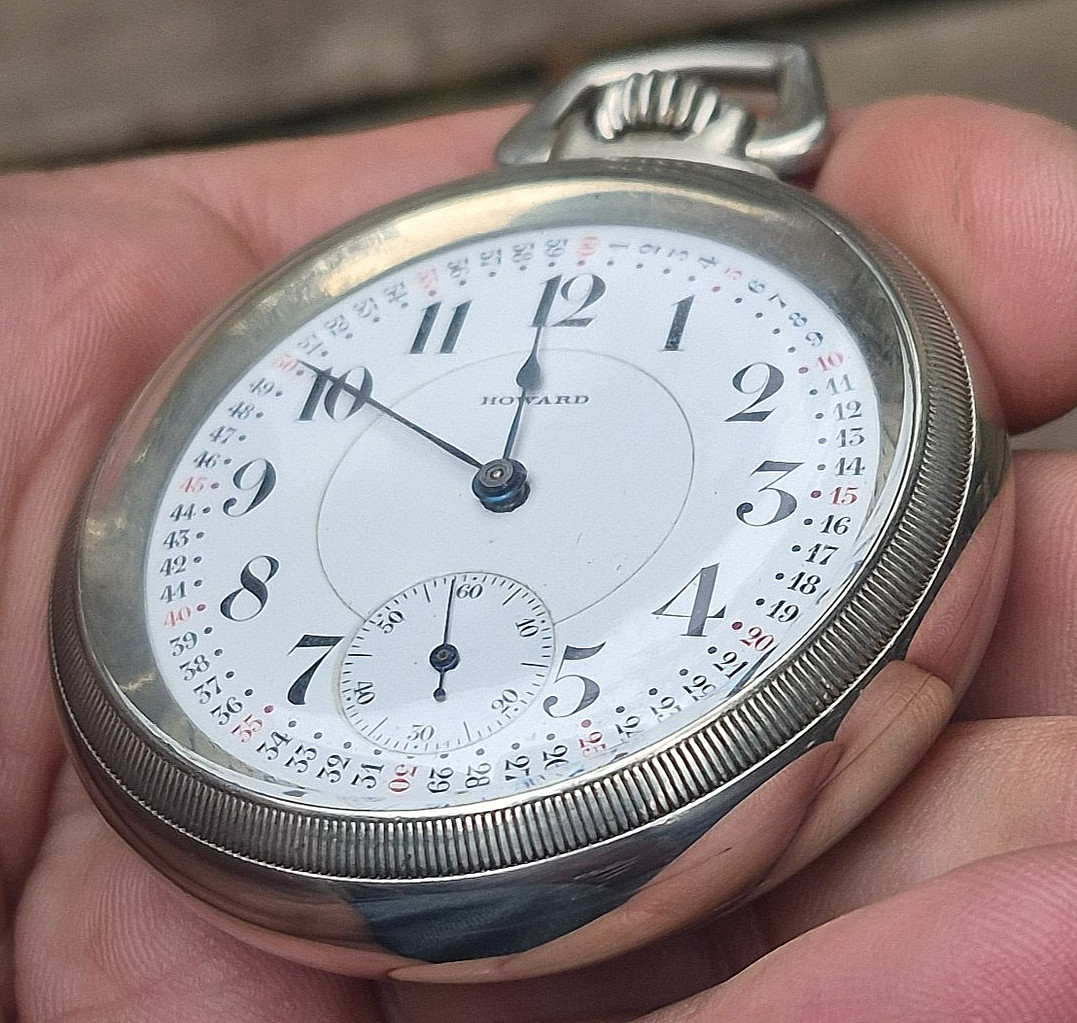 Howard Series 0 Pocket Watch Rare pendant set model 16S 23J