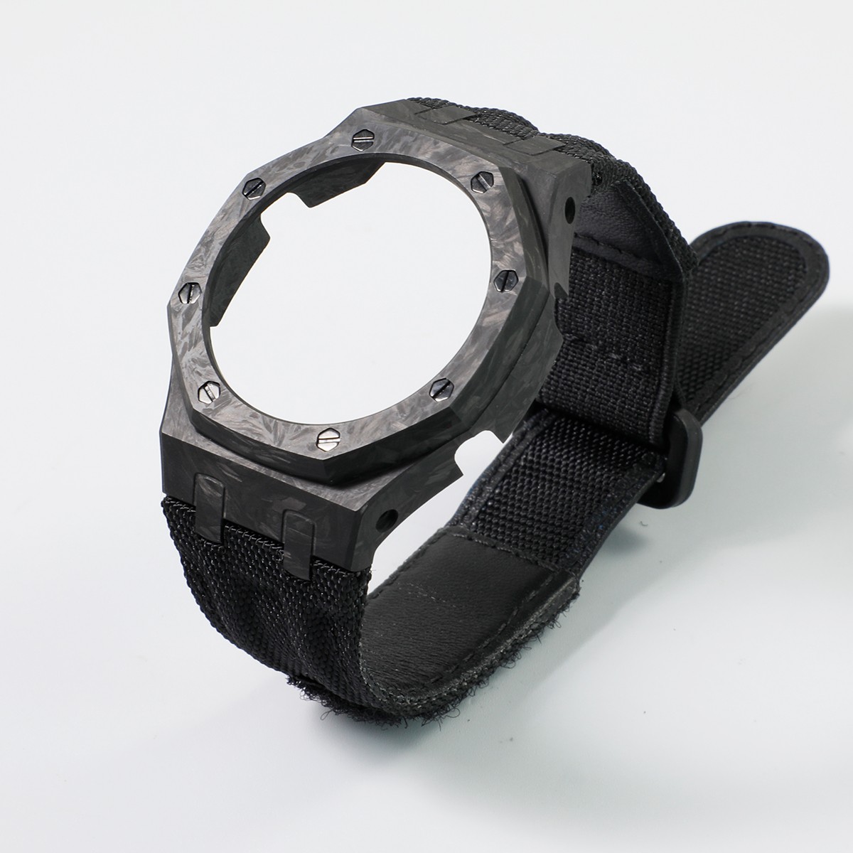 Carbon Fiber Case+Nylon Strap Modification kit For Casioak GA2100/GA2110 Diy Set