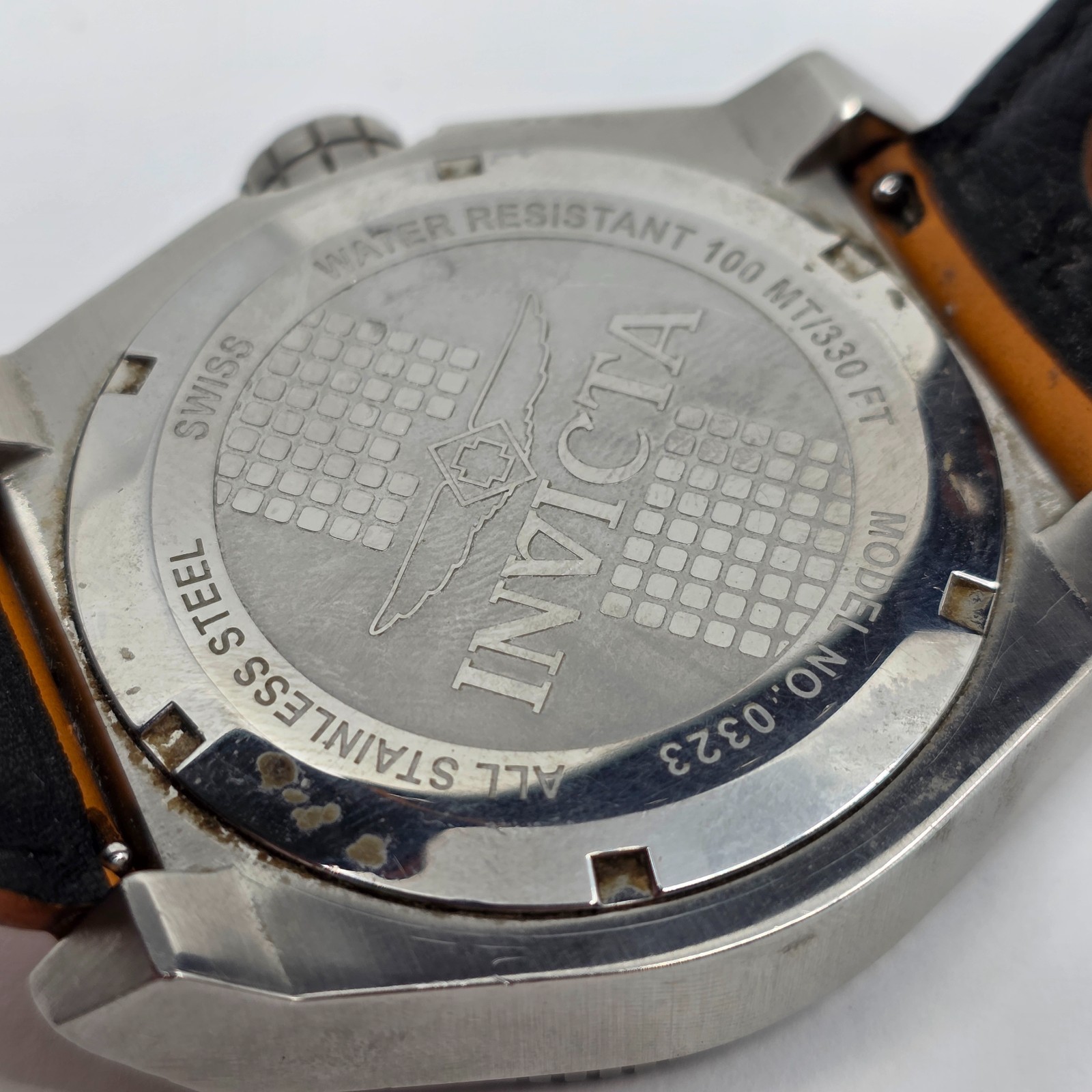 Invicta Swiss 0323 Quartz Silver Dial 48.5mm Mens Watch