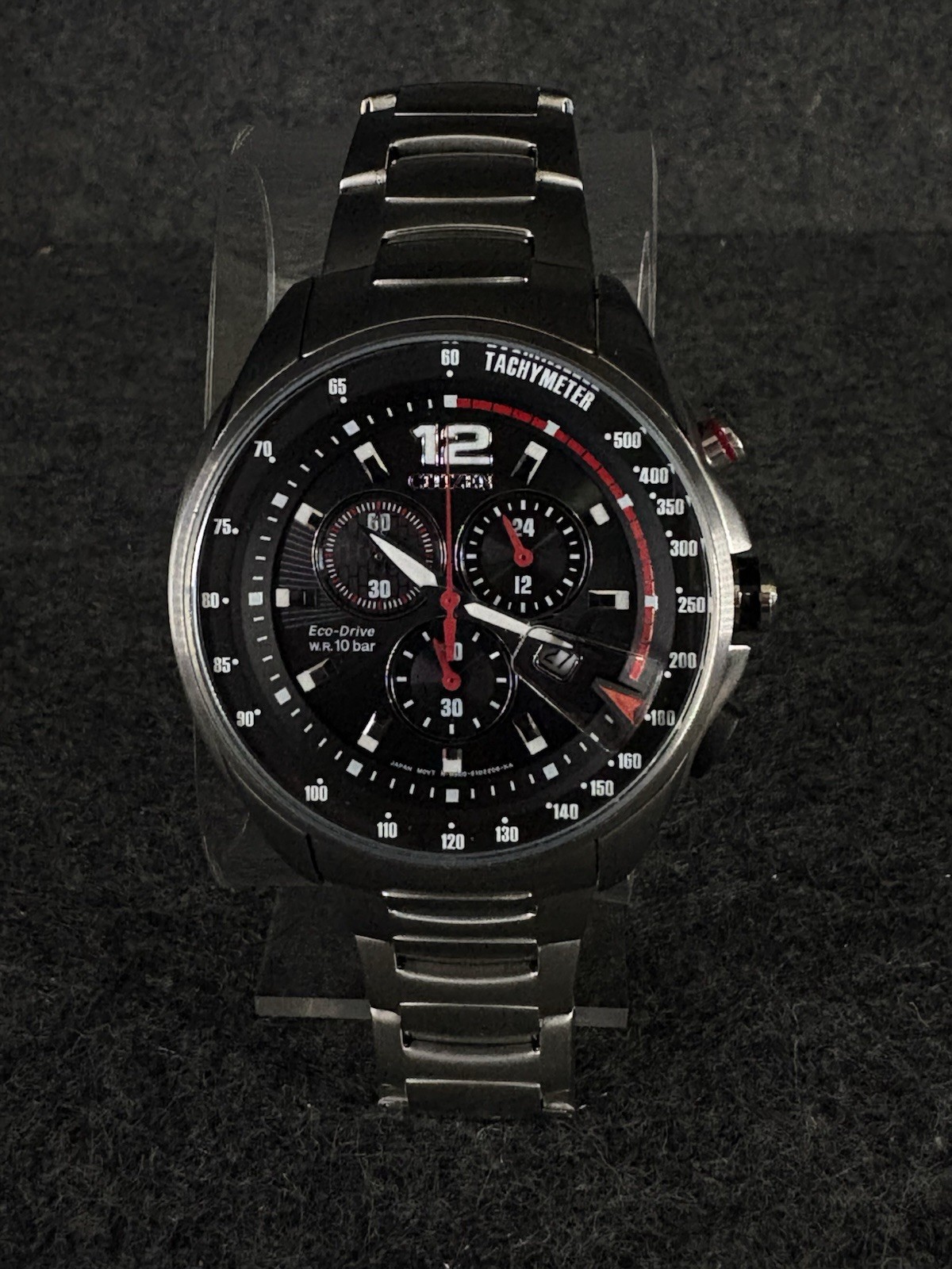 Citizen BRYCEN Men’s Eco-Drive Chronograph Tachometer
