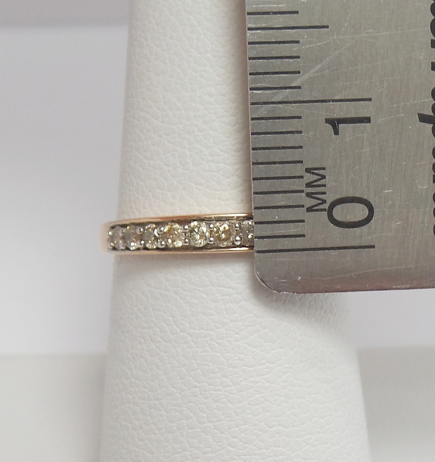 1/4CT Natural Diamond Shared Prong Anniversary Wedding Band Ring 10K Rose Gold