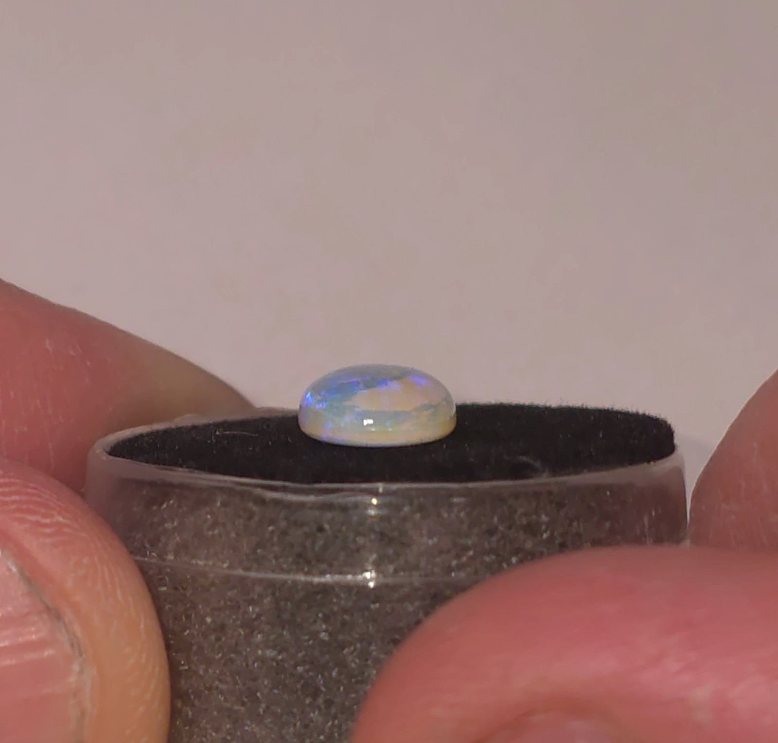 Australian Crystal Opal Oval Cabochon Natural Opal Coober Pedy 11.5 mm x 7.5 mm