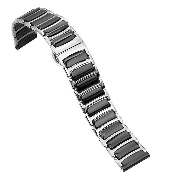 Quick Release Watch Band Strap Stainless Steel with Ceramic Bracelet 16 18 20 22