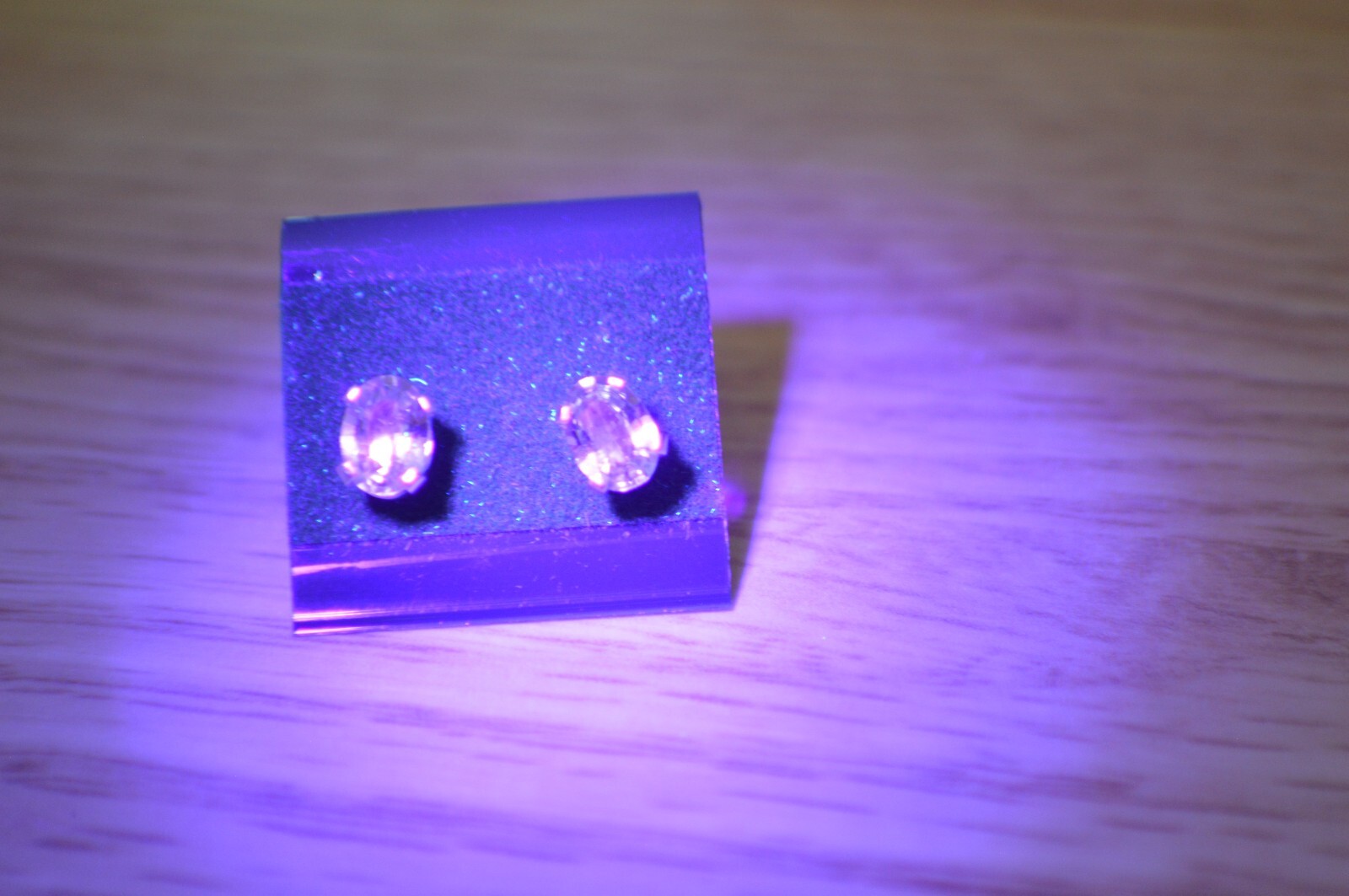 1.83ct Color Change Diaspore Solitaire Earrings ~ Fine Sterling Silver 7x5mm