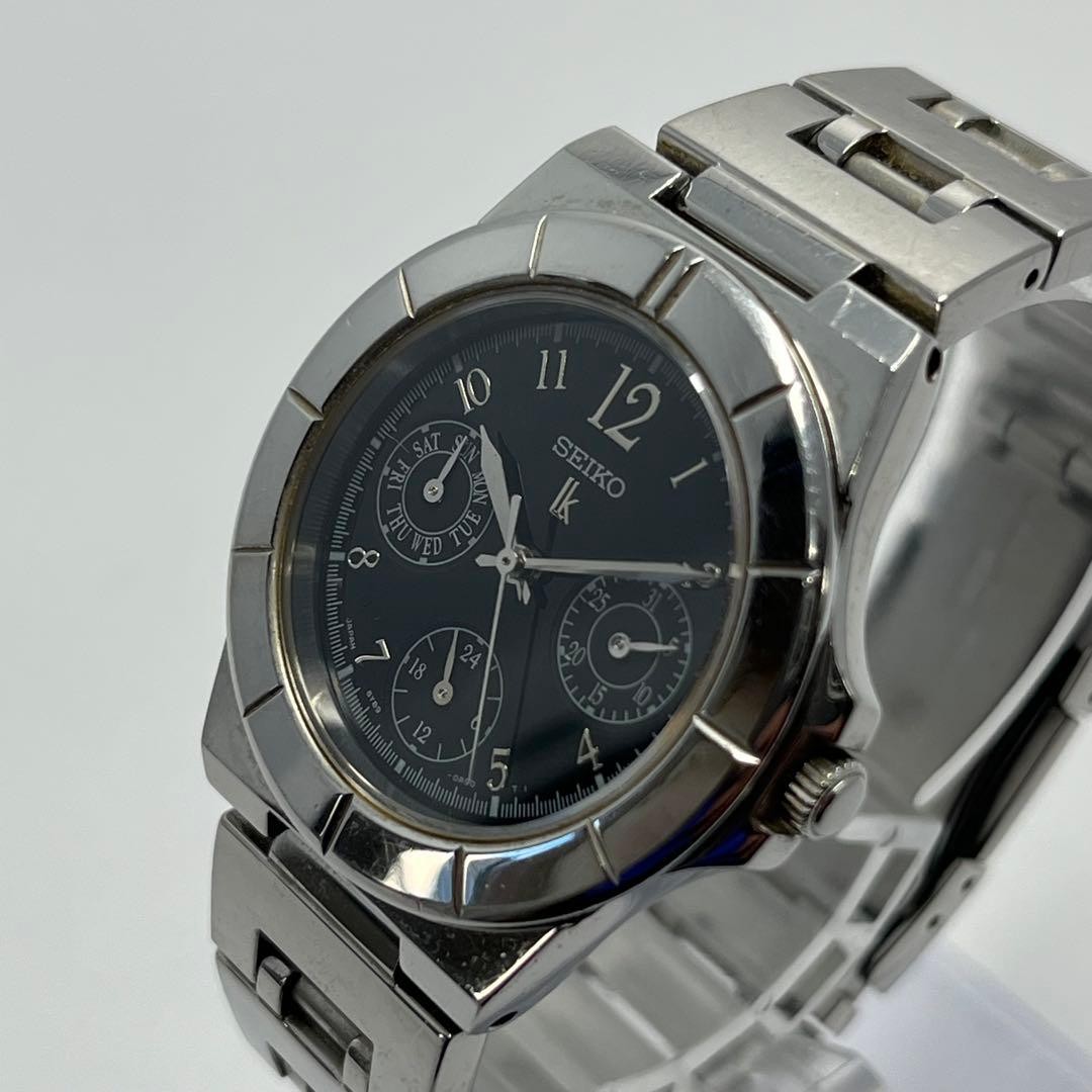Seiko Lukia Quartz Dress Watch Womens Cal 5Y89-0B30 34mm wrist 14cm/5.5in