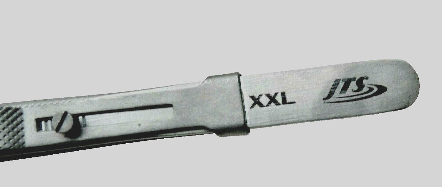 Diamond Tweezers Large Blunt Tip XXL Slide Locking for Colored Gemstones Beads