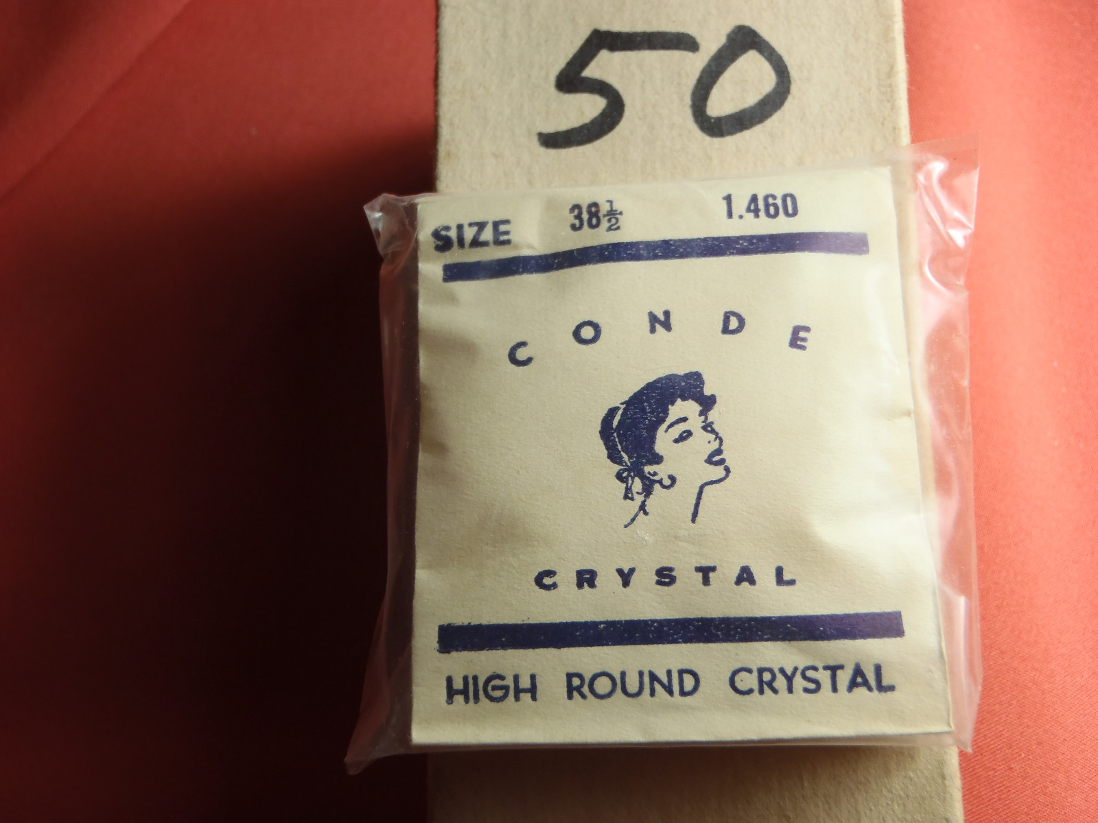 New Old Stock High Round Plastic Watch Crystal Measures 36.6mm