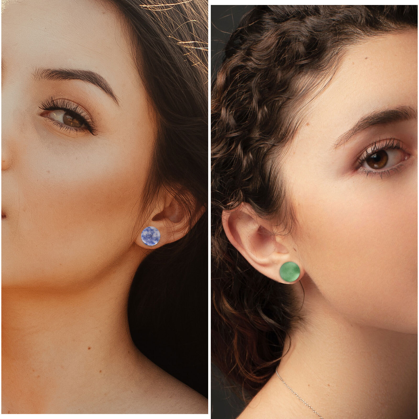 Ear Gauges Organic Stone Ear Plugs Tunnels 2 G, 0G,00G,12,14,16,19,22,25MM US
