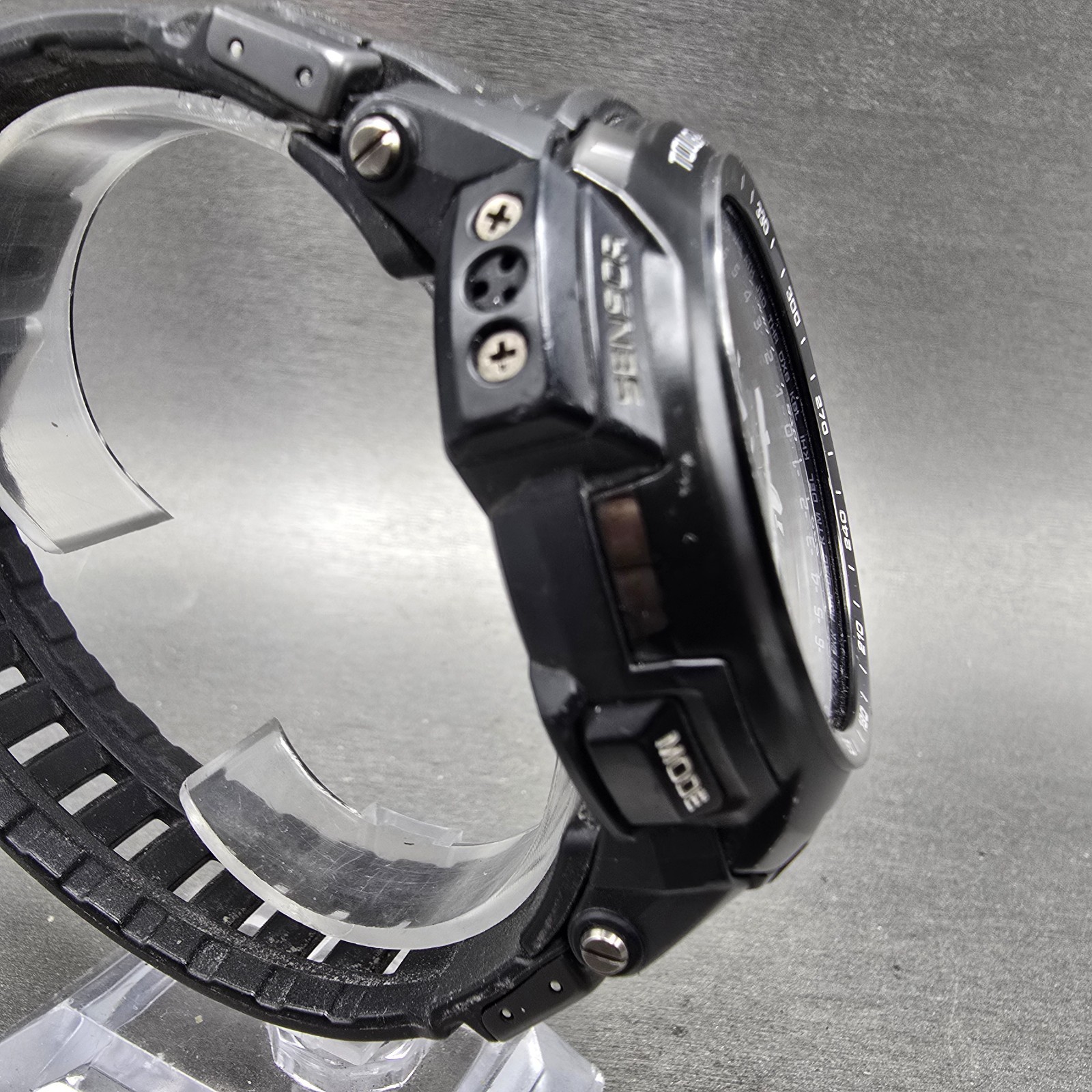 Casio Pro Trek PRG-510 Watch Men 49mm Black Solar Triple Sensor Alarm Round Runs