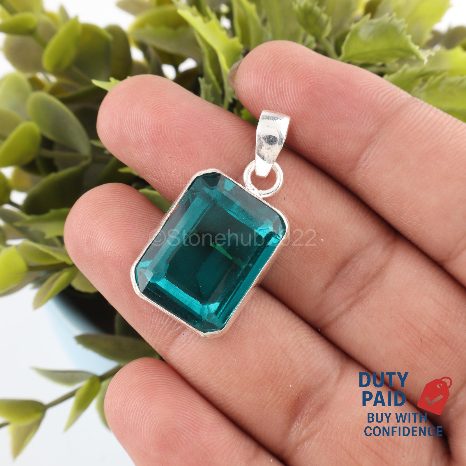 Natural Apatite Wedding Engagement Mother Boho Pendant Jewelry Sterling Silver