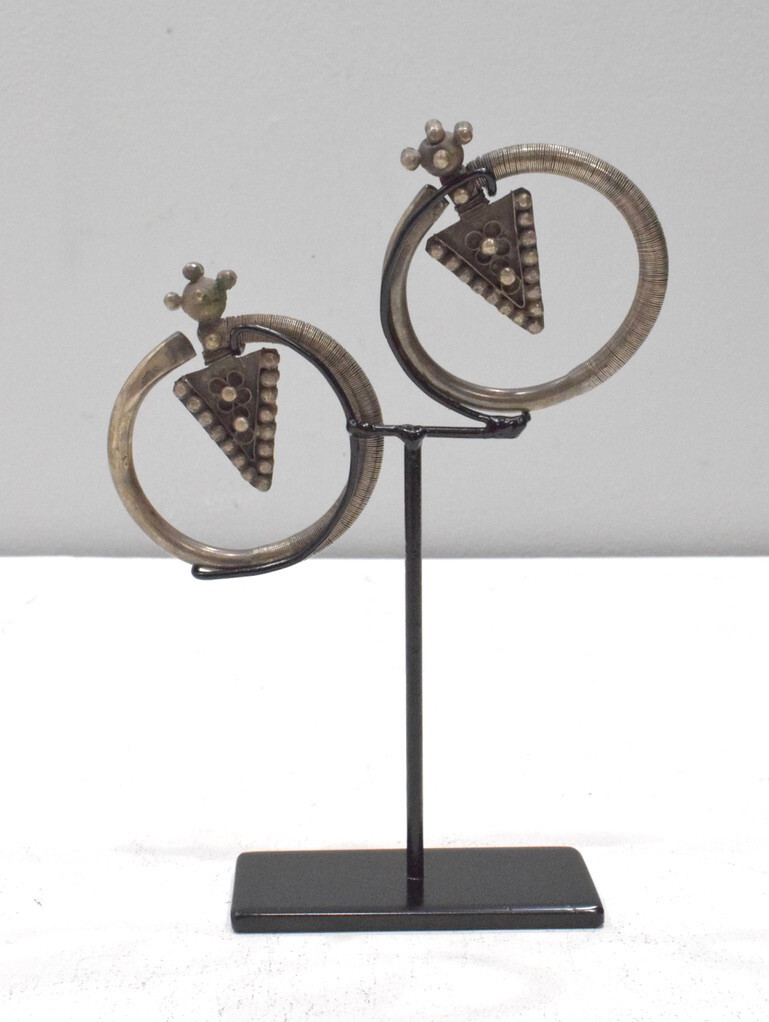 Southeast Asian Hmong Old Silver Arrow Earrings