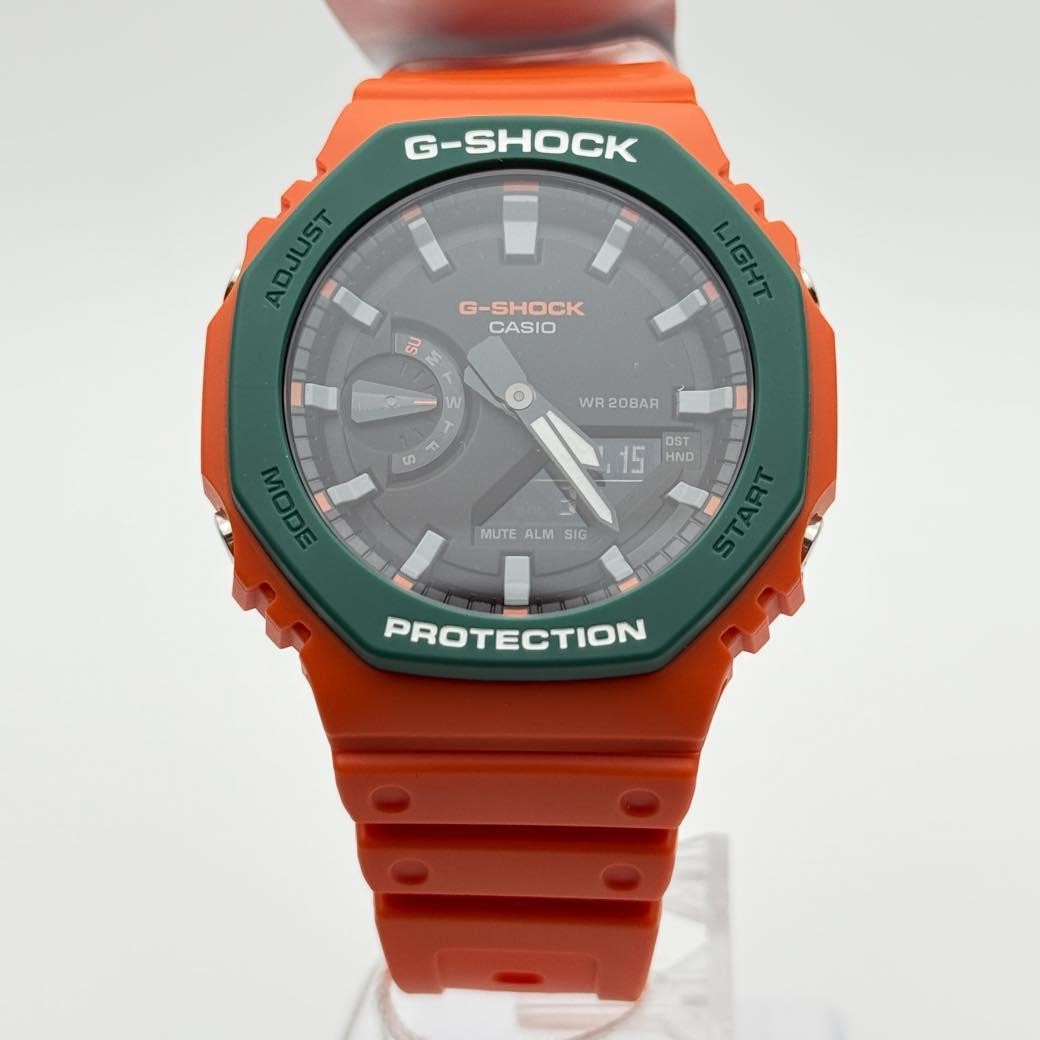 G SHOCK GA 2110SC 4AJF Watch Octagonal Bezel Orange