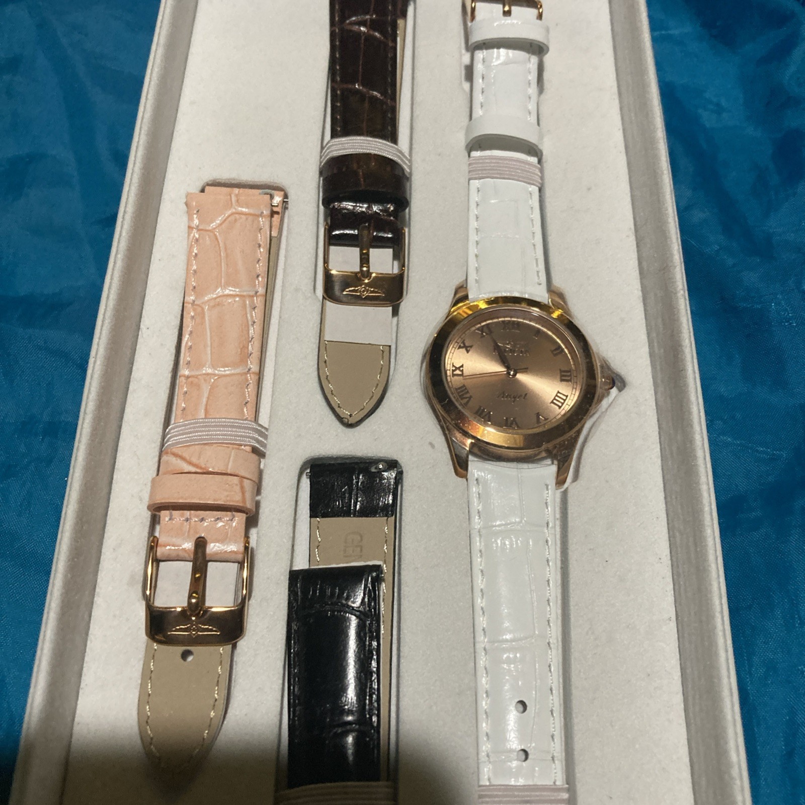 Invicta Angel Watch Model 14806 With Box And Extra Leather Bands