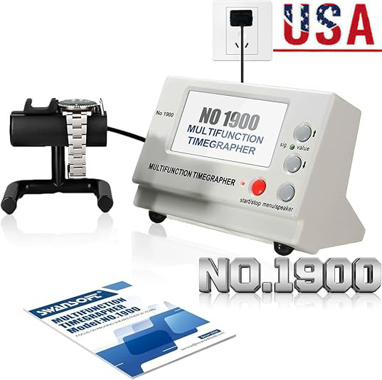 Weishi No.1900 Timegrapher Mechanical Watch Timing Machine Multifunction New