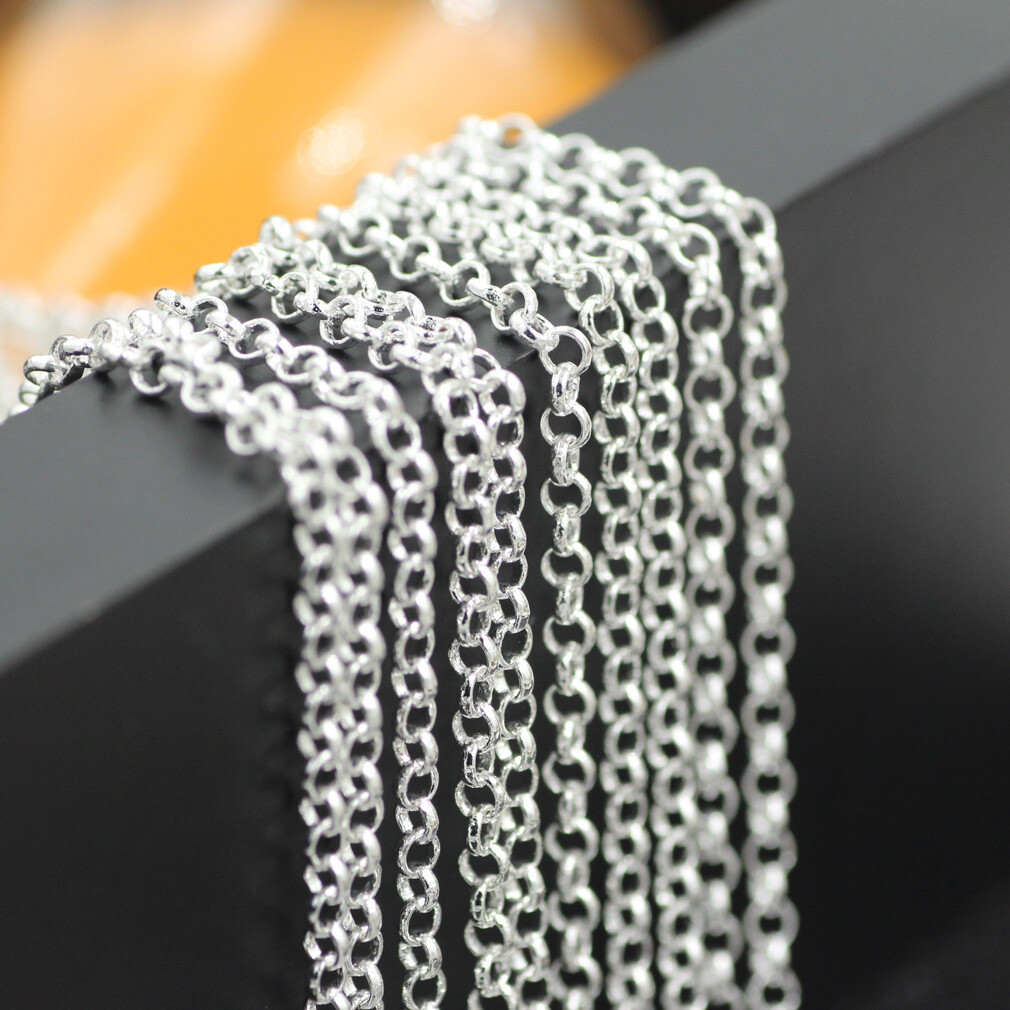 5pcs 16-30inches 925 Silver Pearl Cross Chain Fashion Women Necklace Jewelry