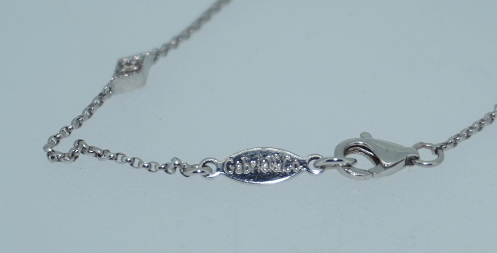 Gabriel & Co. 14K Sapphire & Diamond Chain Necklace