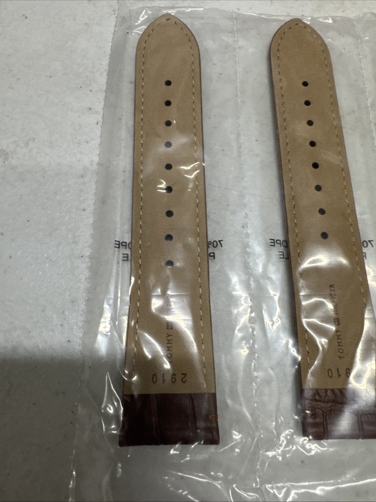 Lot of 10 – Brand NEW- 22mm Genuine Leather Brown Watch Bands