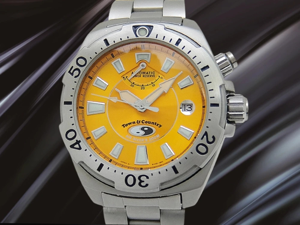 ORIENT Town & Country Air Diver Ref.EX02-D0 Orange Dial Auto Power Reserve 200M