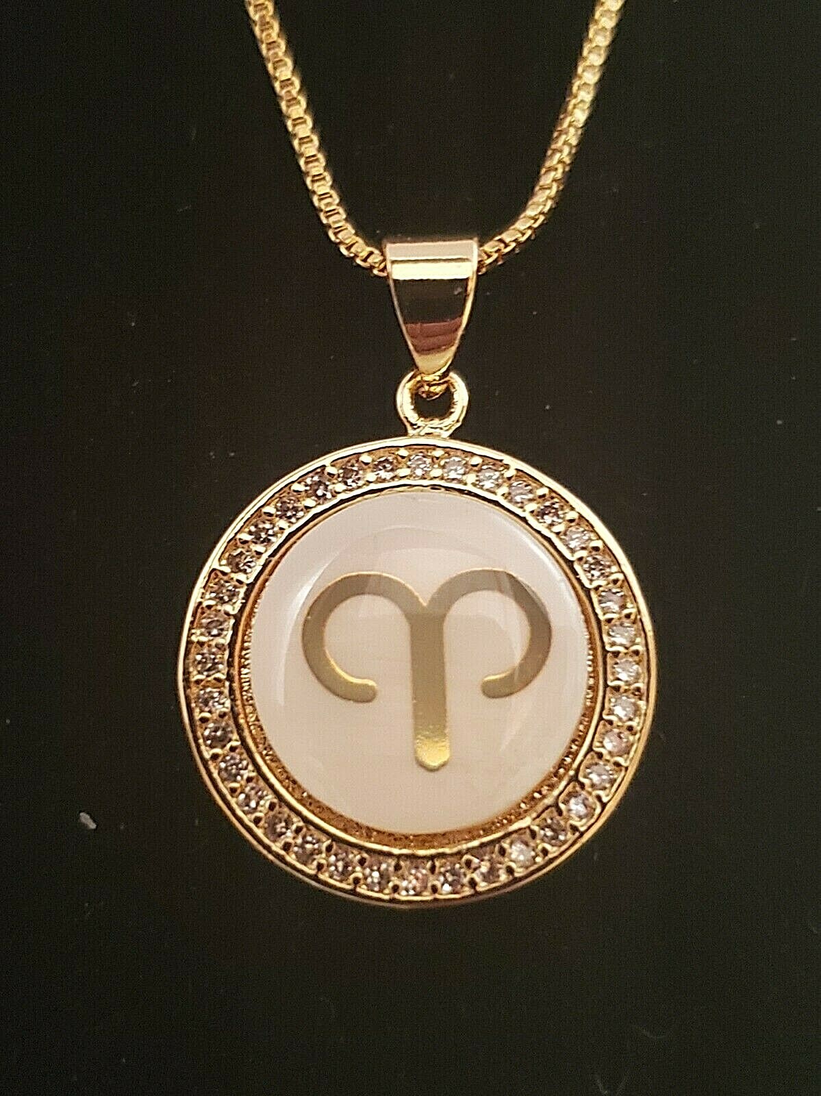 Aries Necklace Horoscope Zodiac Astrology Constellations Rhinestones