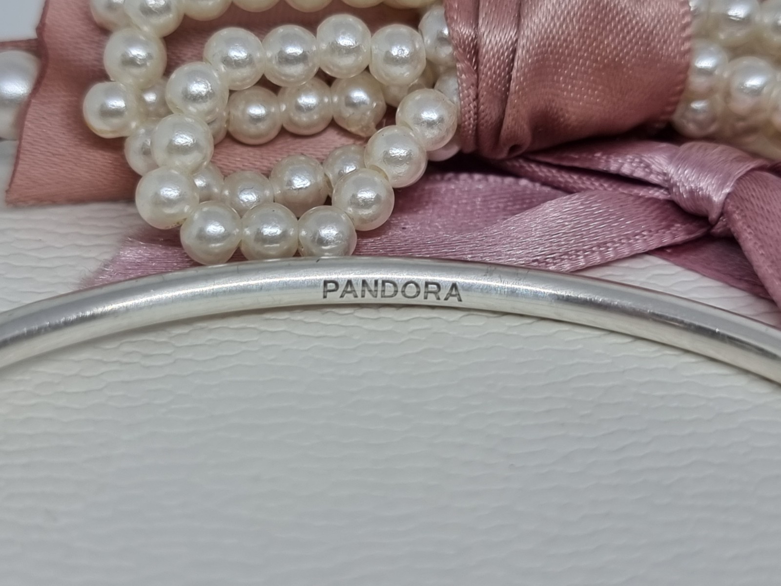 Genuine Pandora Silver Infinity Knot Bangle Size 2 💕 17.5cm