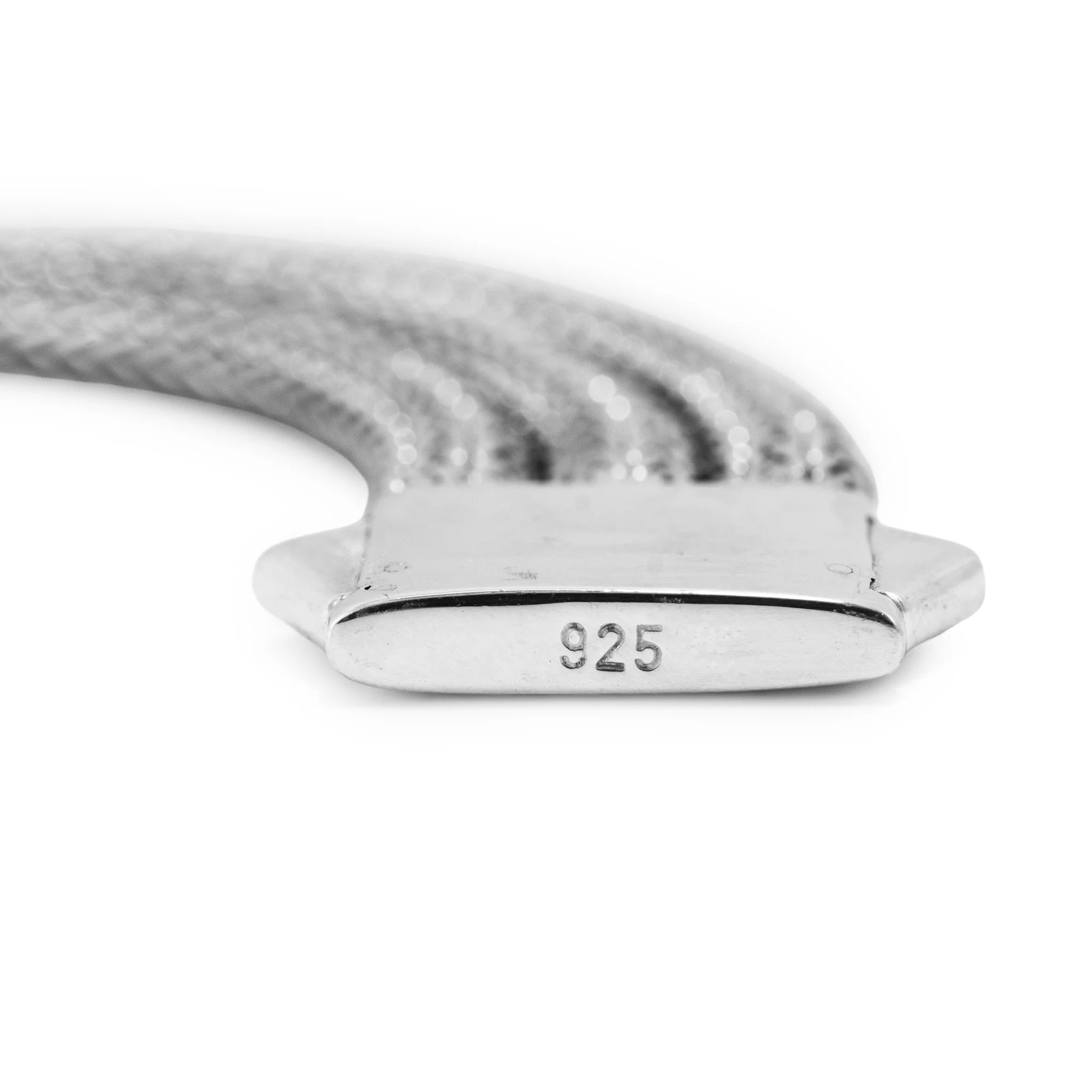 Unisex Retired John Hardy Sterling Silver Woven Chain Pusher Clasp Link Bracelet