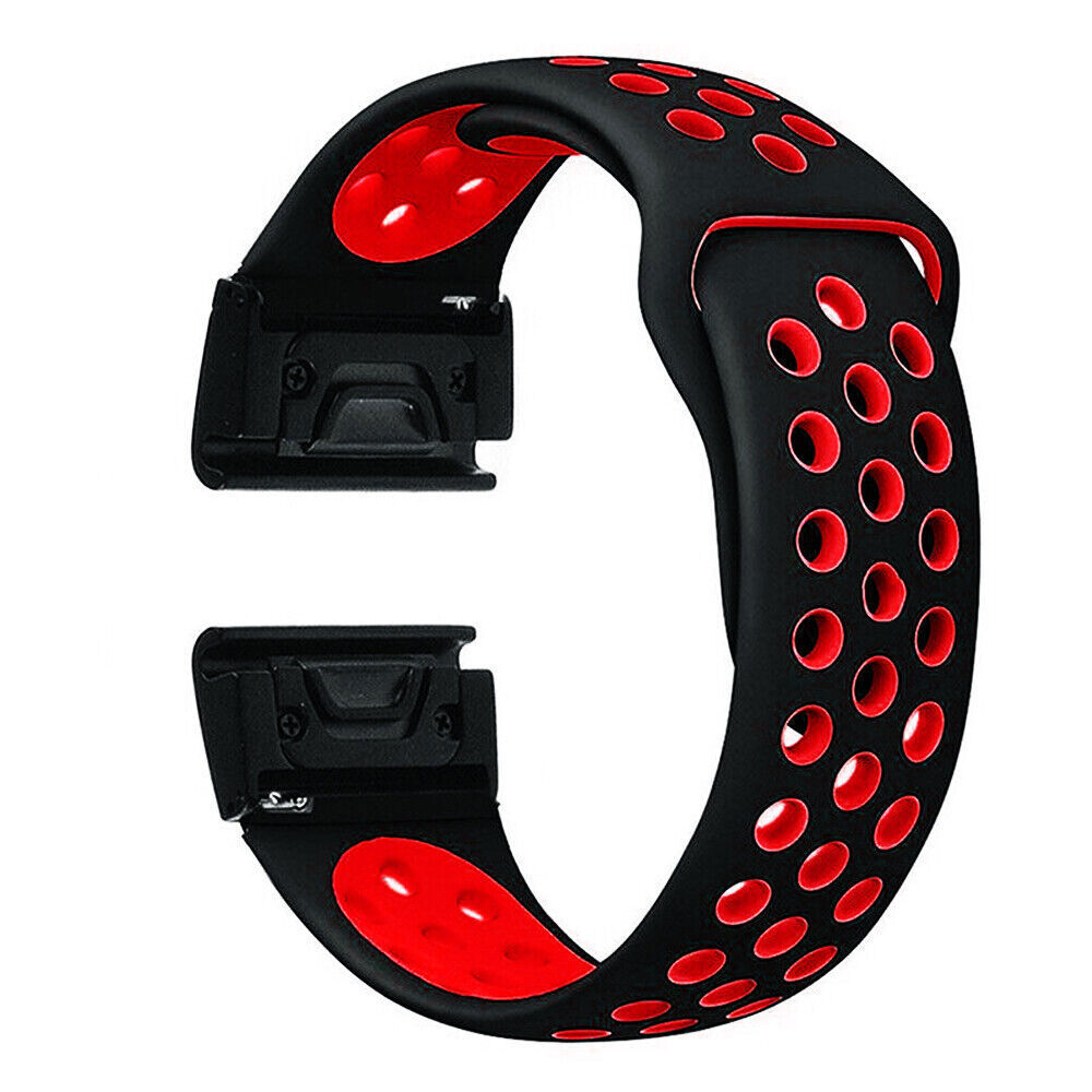 Quick Fit Silicone Watch Band Strap For Garmin Fenix 5 5X 6 6X Pro 7 7X Solar