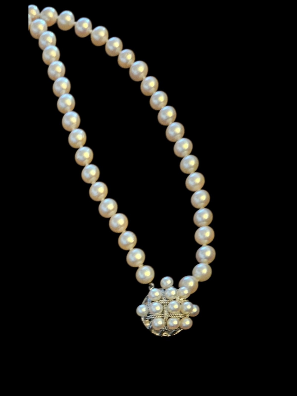Vintage Convertible 2-in-1 Akoya Cultured Pearl Strand Necklace Choker or Opera