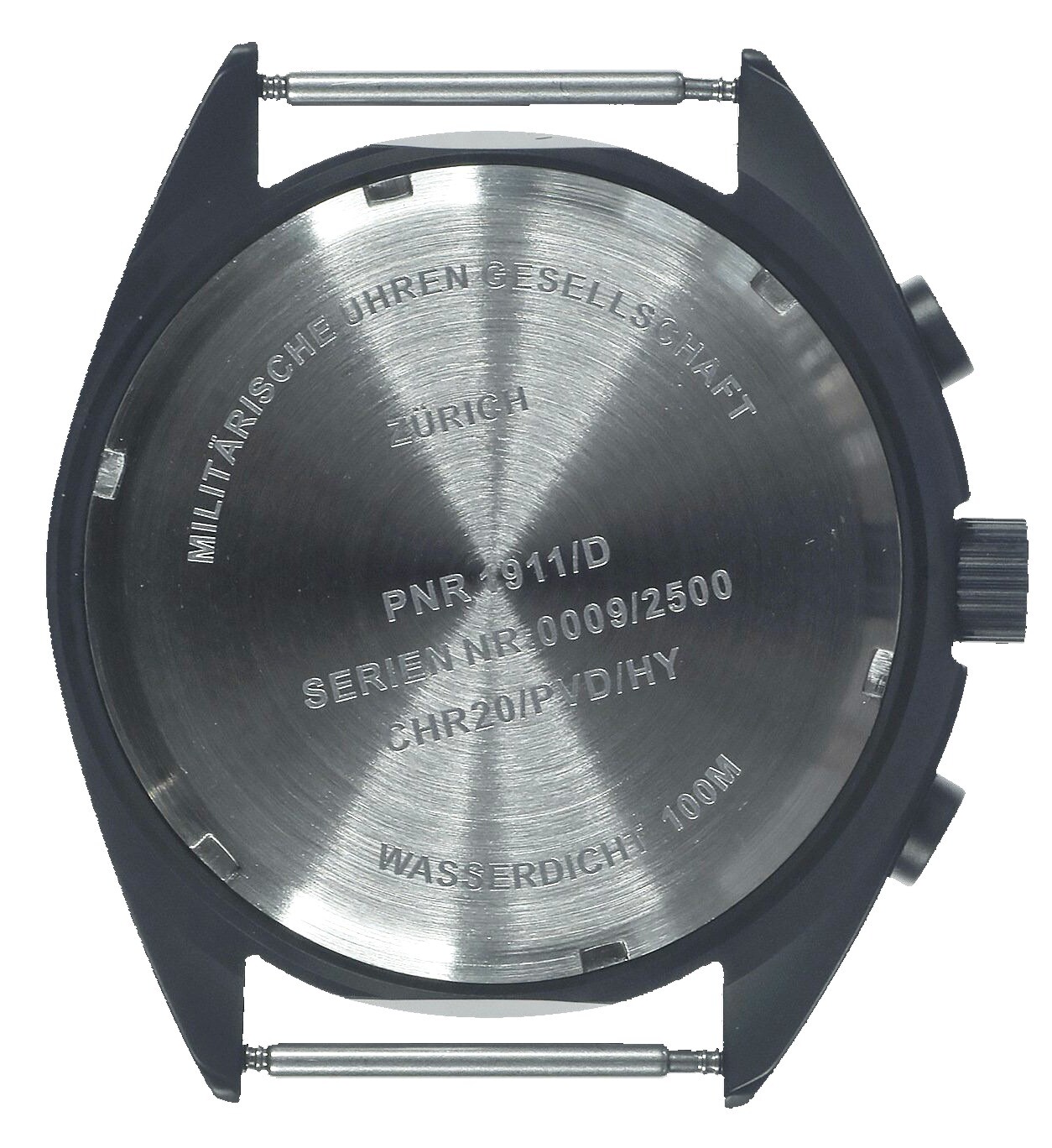 MWC Mecha-Quartz Hybrid PVD Military Pilot Chronograph | Sapphire Crystal | 100m