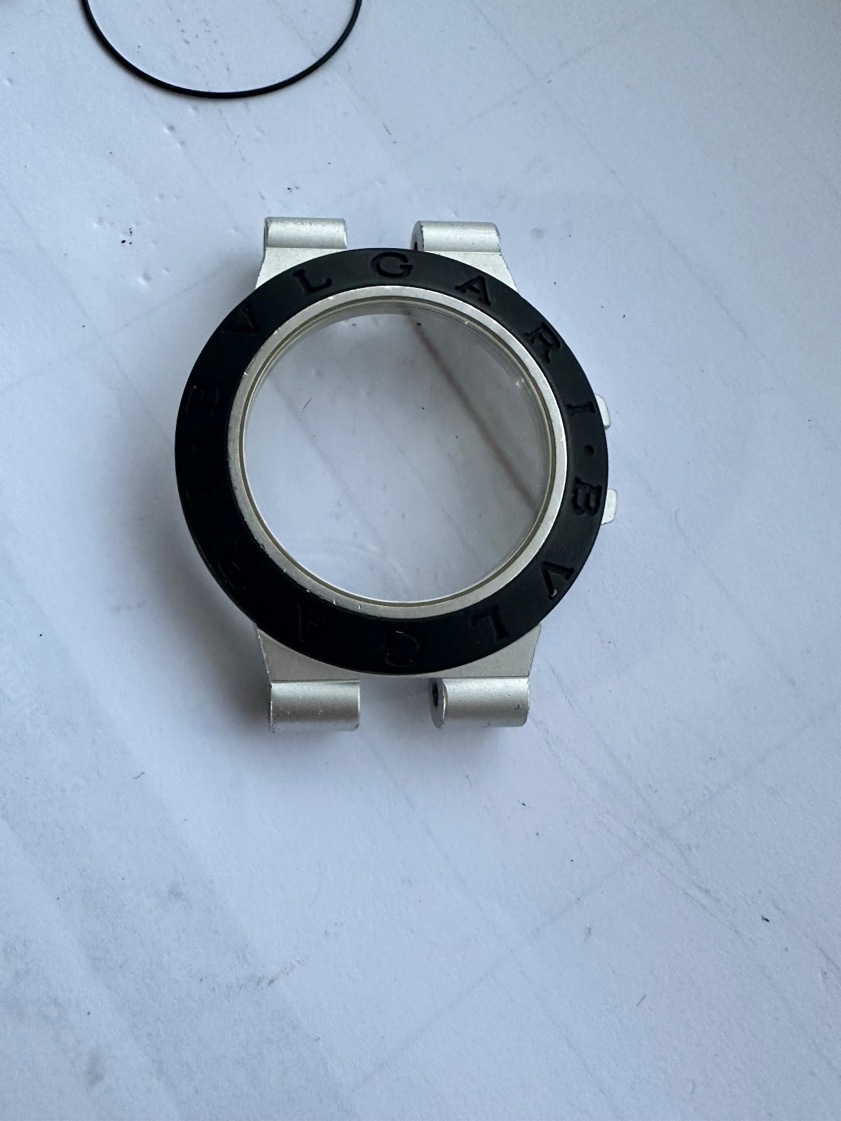 Bvlgari AL 38 A Aluminium Watch Case Complete + Crown – Genuine